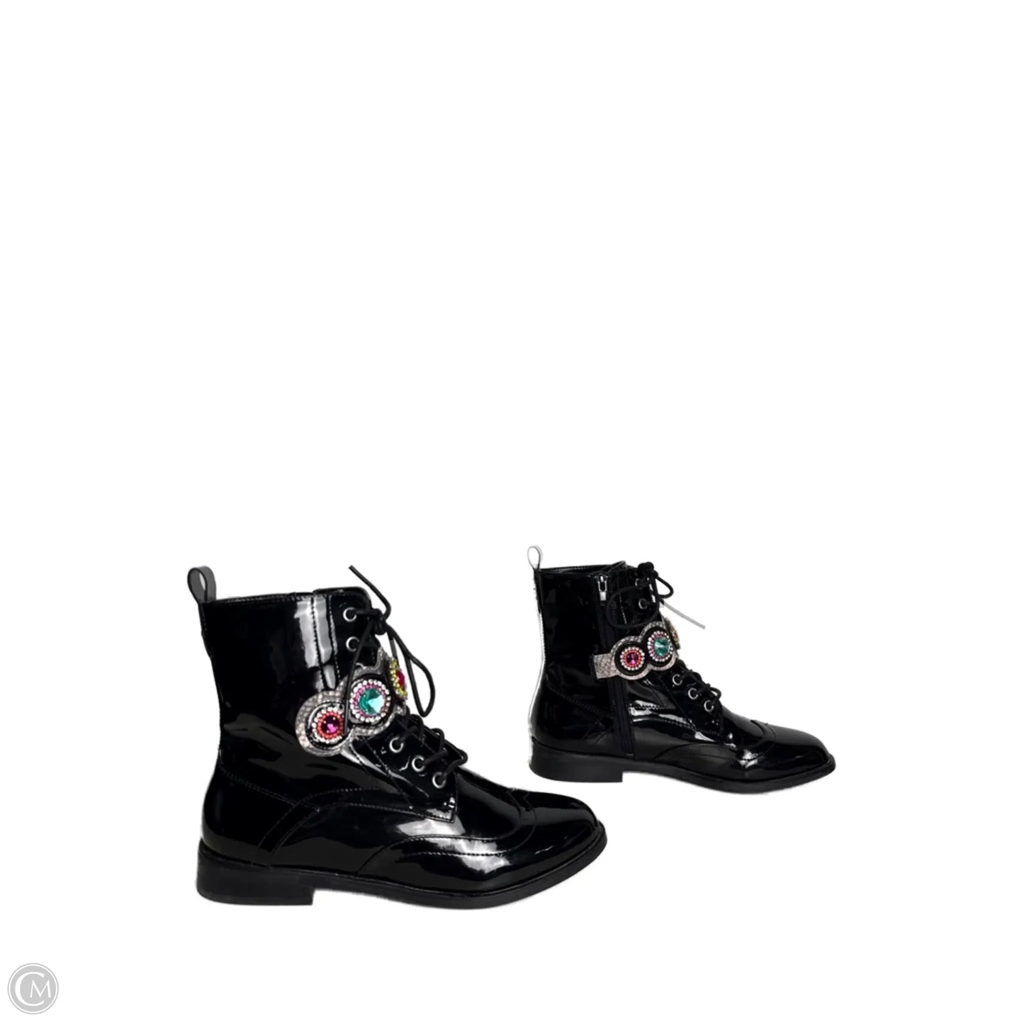 Boots Combat By Betsey Johnson In Black, Size: 8.5
