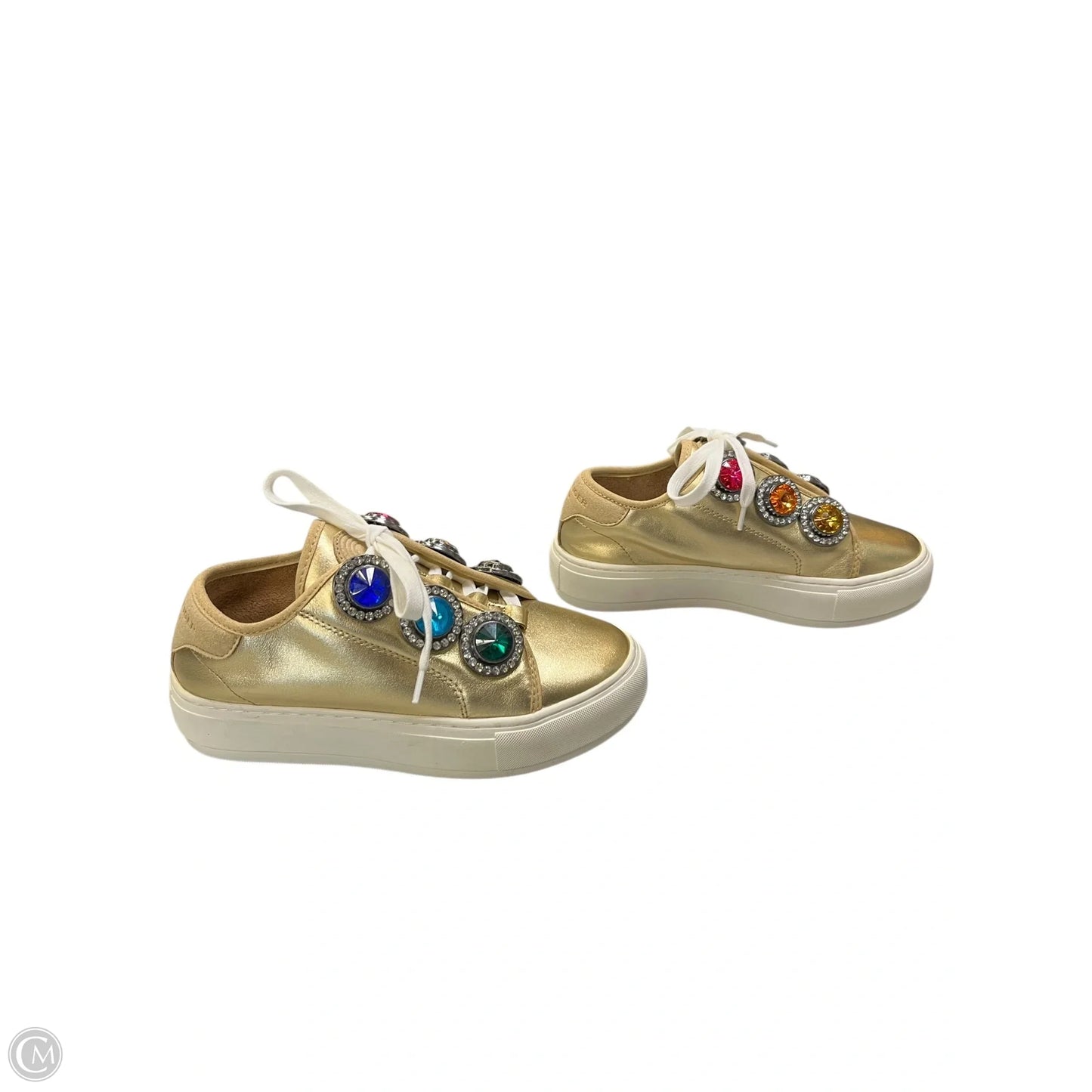 Shoes Sneakers By Kurt Geiger London In Gold, Size: 5