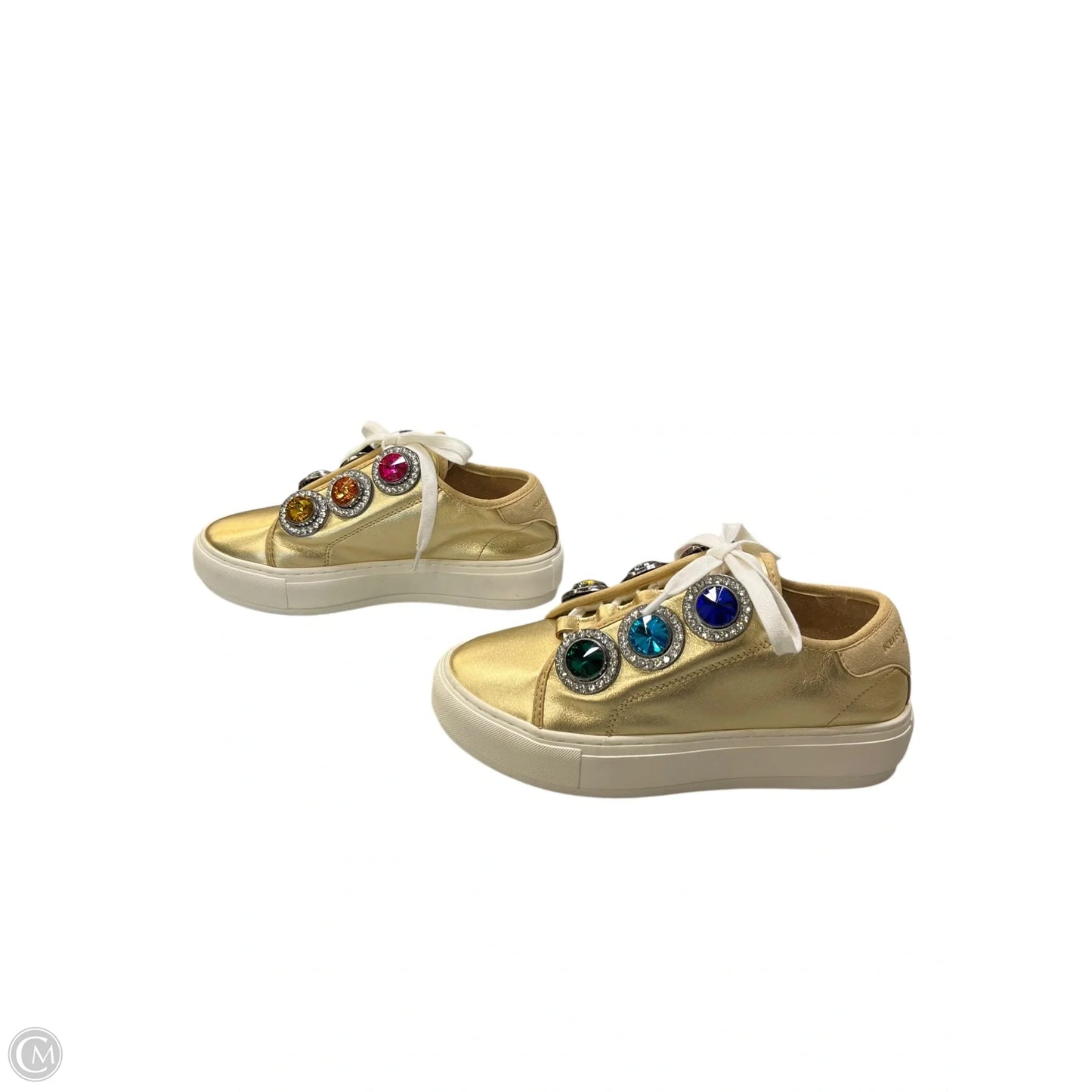Shoes Sneakers By Kurt Geiger London In Gold, Size: 5
