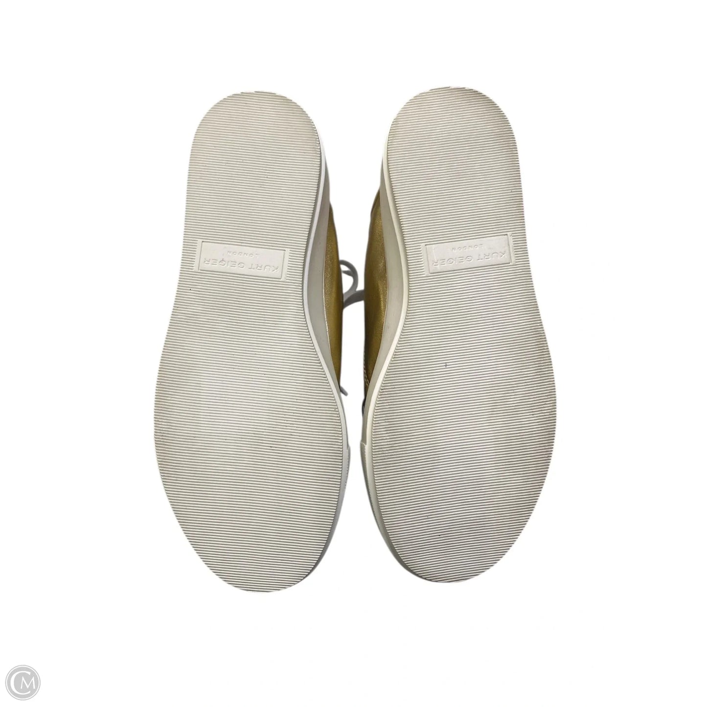 Shoes Sneakers By Kurt Geiger London In Gold, Size: 5