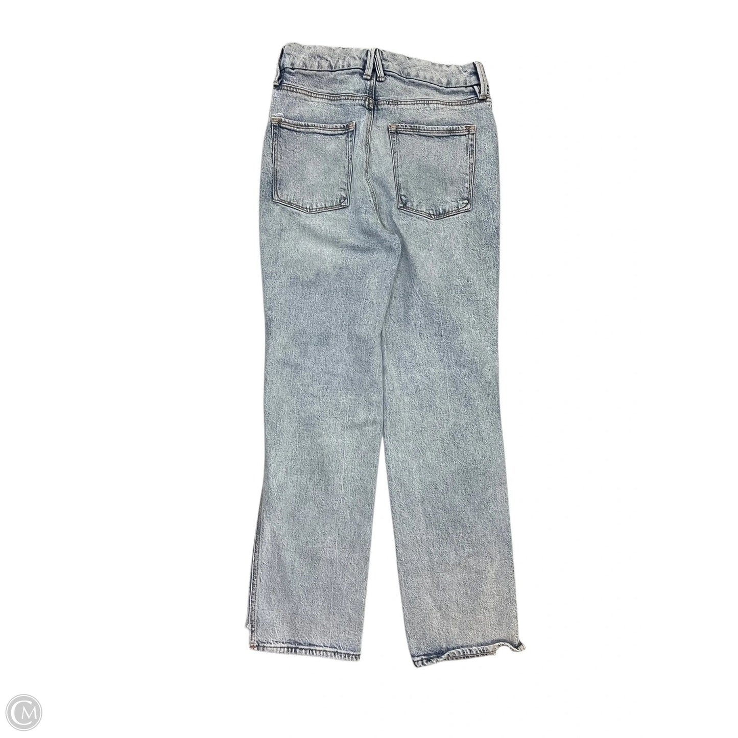 Jeans Straight By Good American In Blue Denim, Size: 4