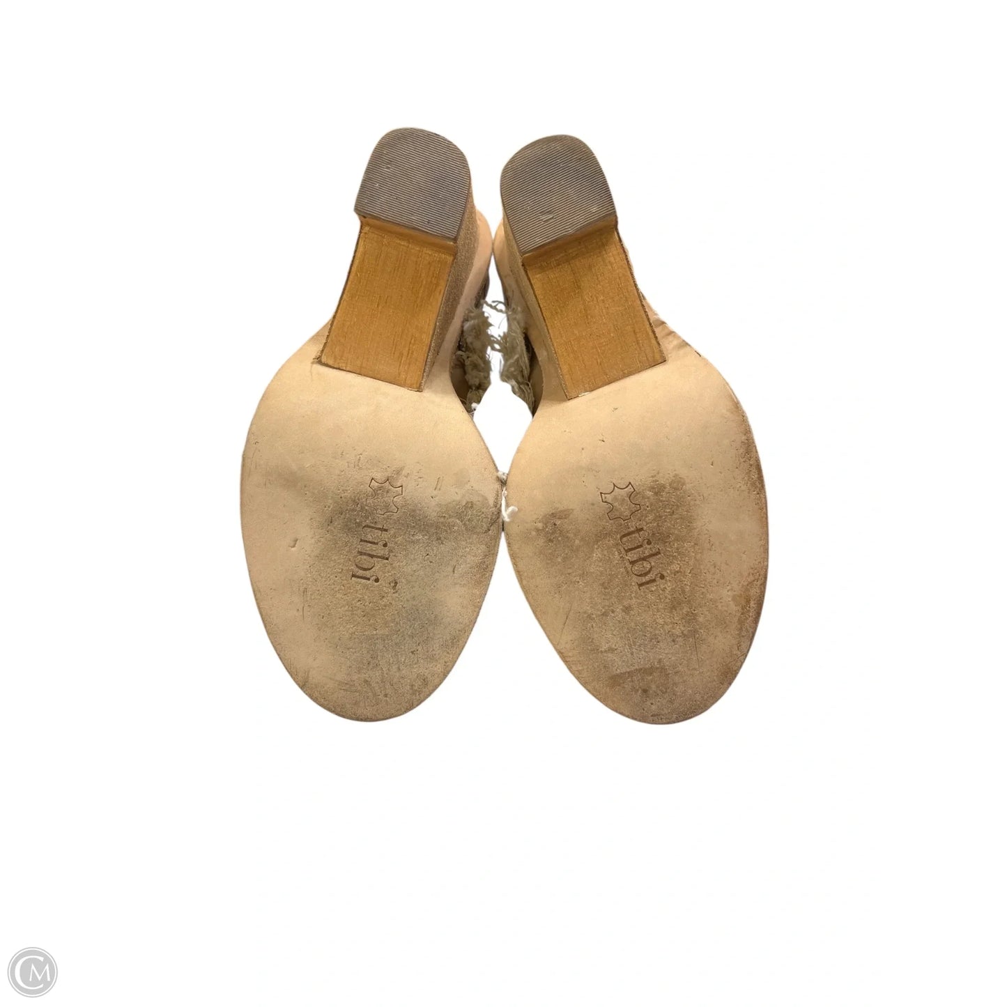 Sandals Heels Wedge By Tibi In Tan, Size: 7