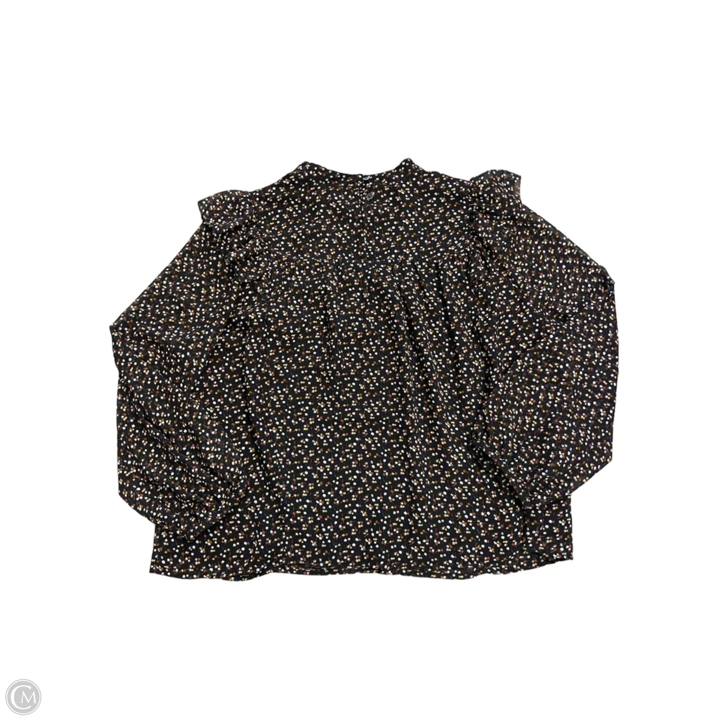 Blouse Long Sleeve By Madewell In Black, Size: Xxl