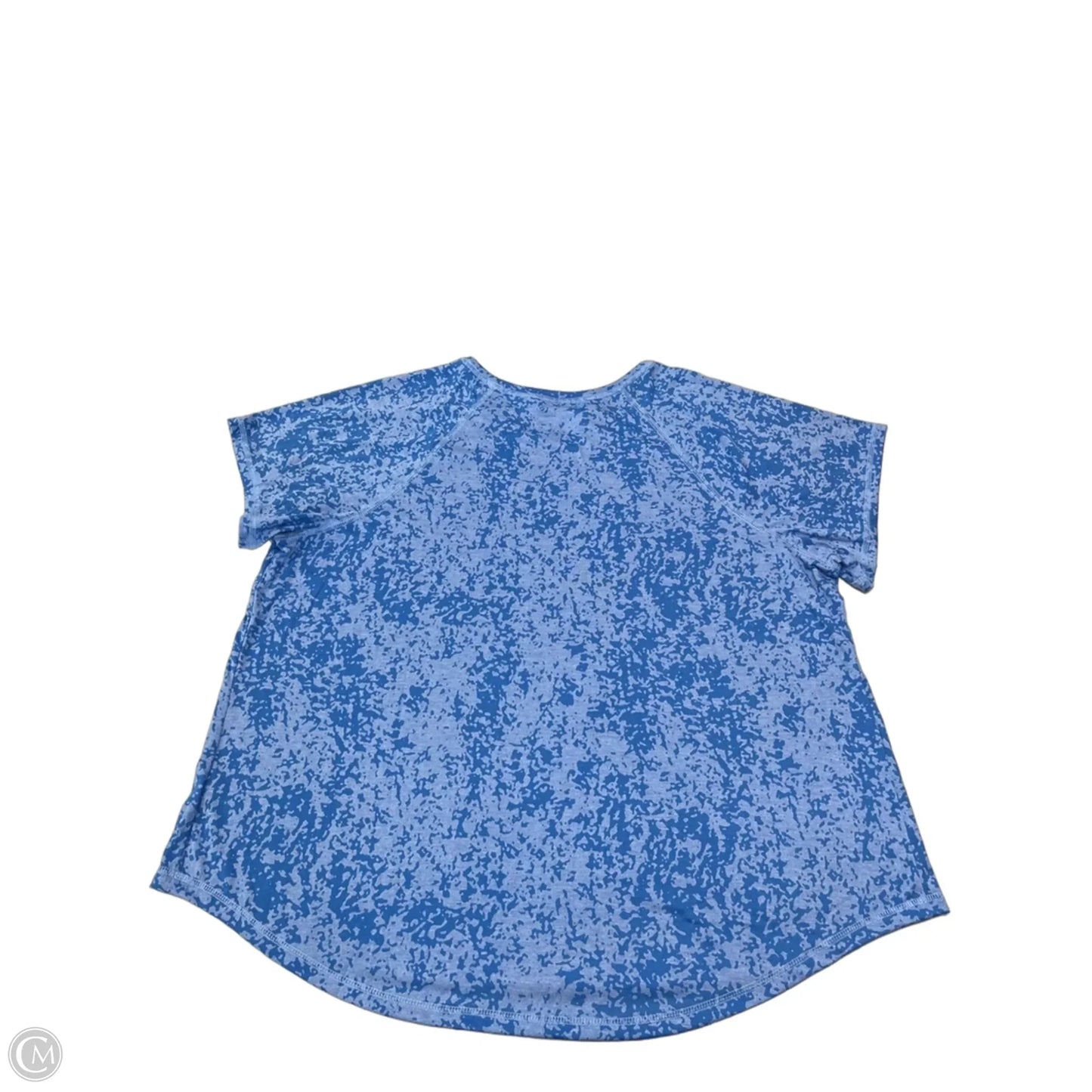 Athletic Top Short Sleeve By Tek Gear In Blue, Size: 2x