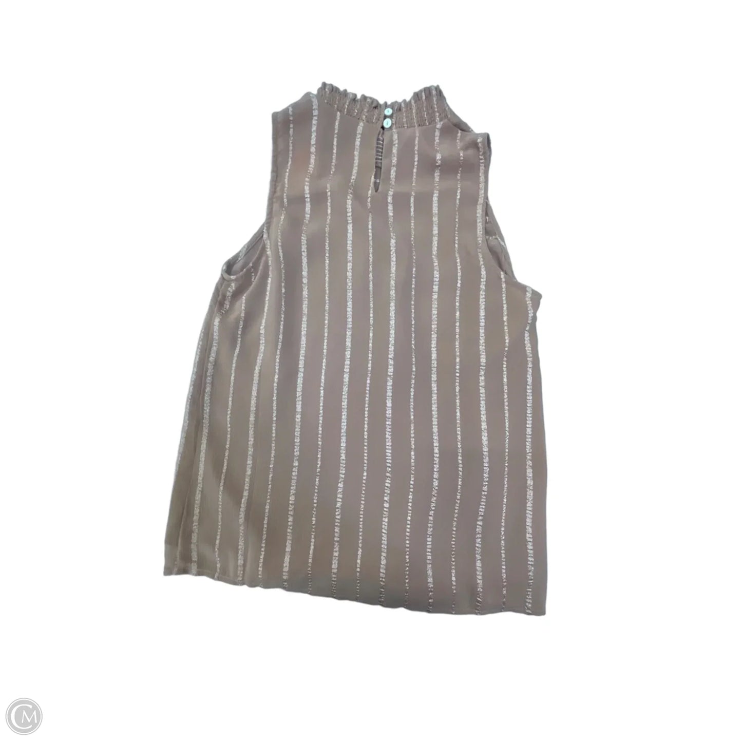 Blouse Sleeveless By Bohme In Brown, Size: S
