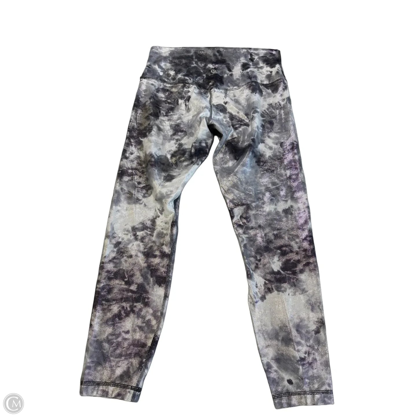 Athletic Leggings By Lululemon In Silver, Size: M