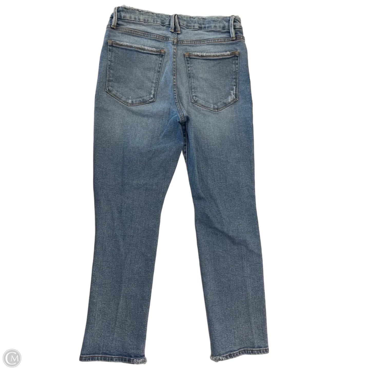 Jeans Straight By Good American In Blue Denim, Size: 10