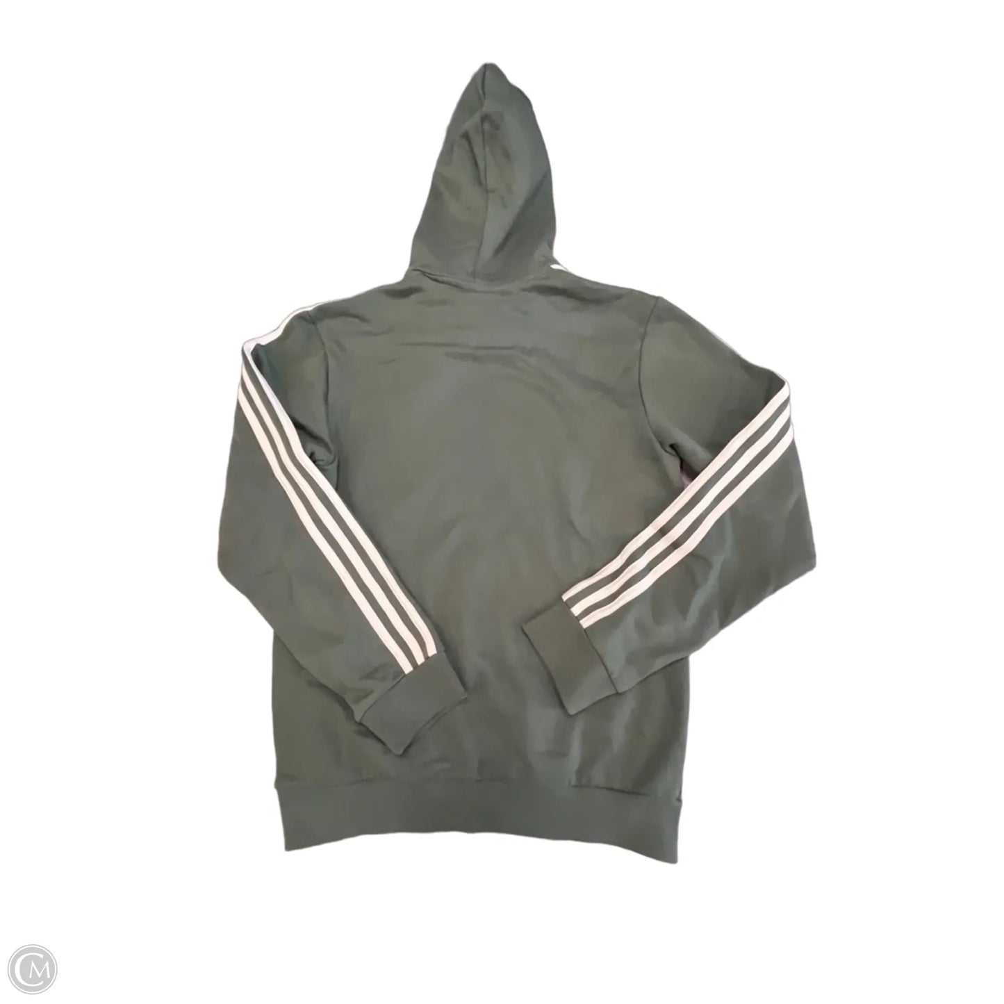 Athletic Sweatshirt Hoodie By Adidas In Green, Size: S