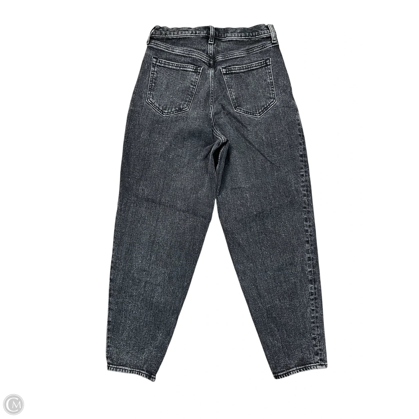 Jeans Straight By Abercrombie And Fitch In Black Denim, Size: 4