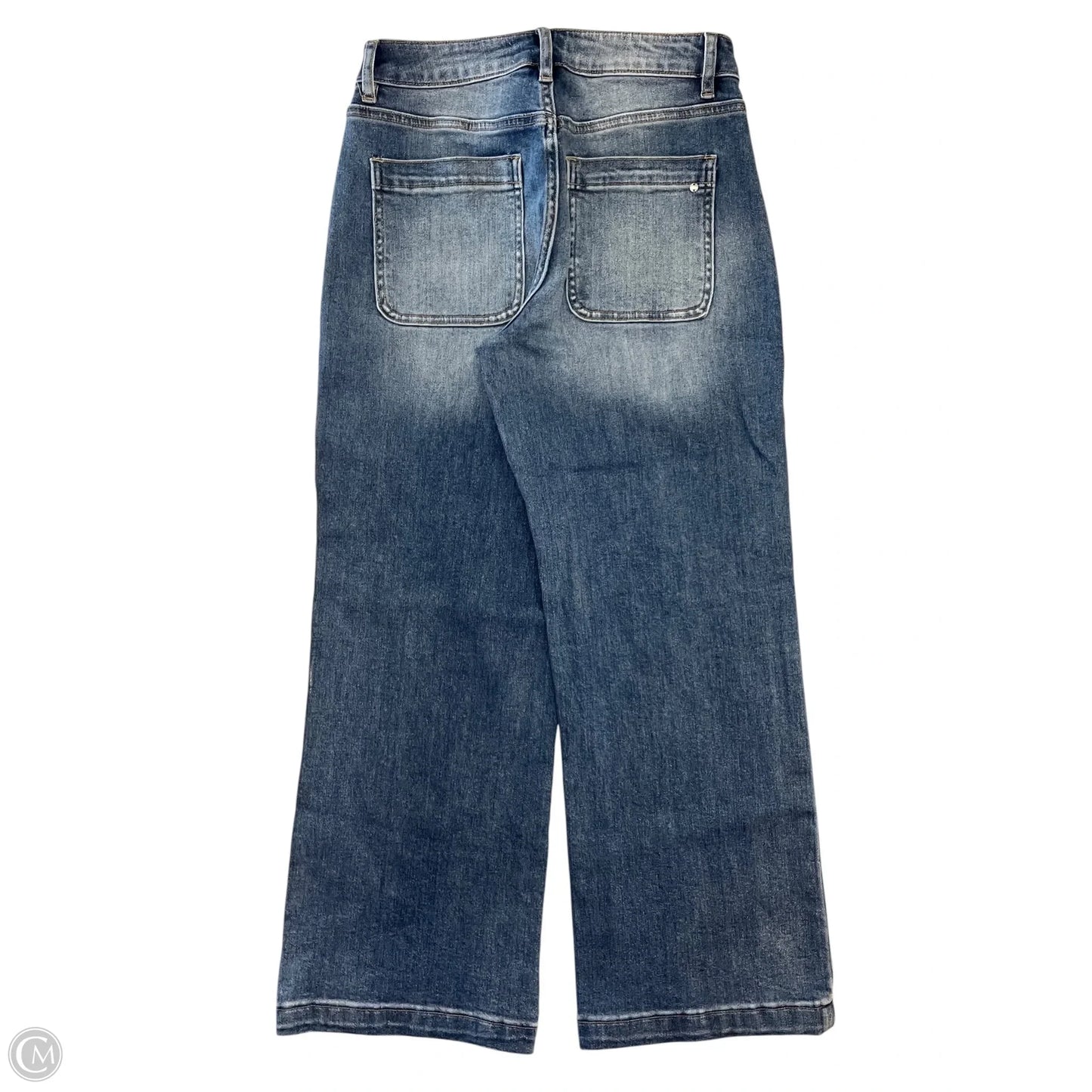 Jeans Cropped By Micas In Blue Denim, Size: 2