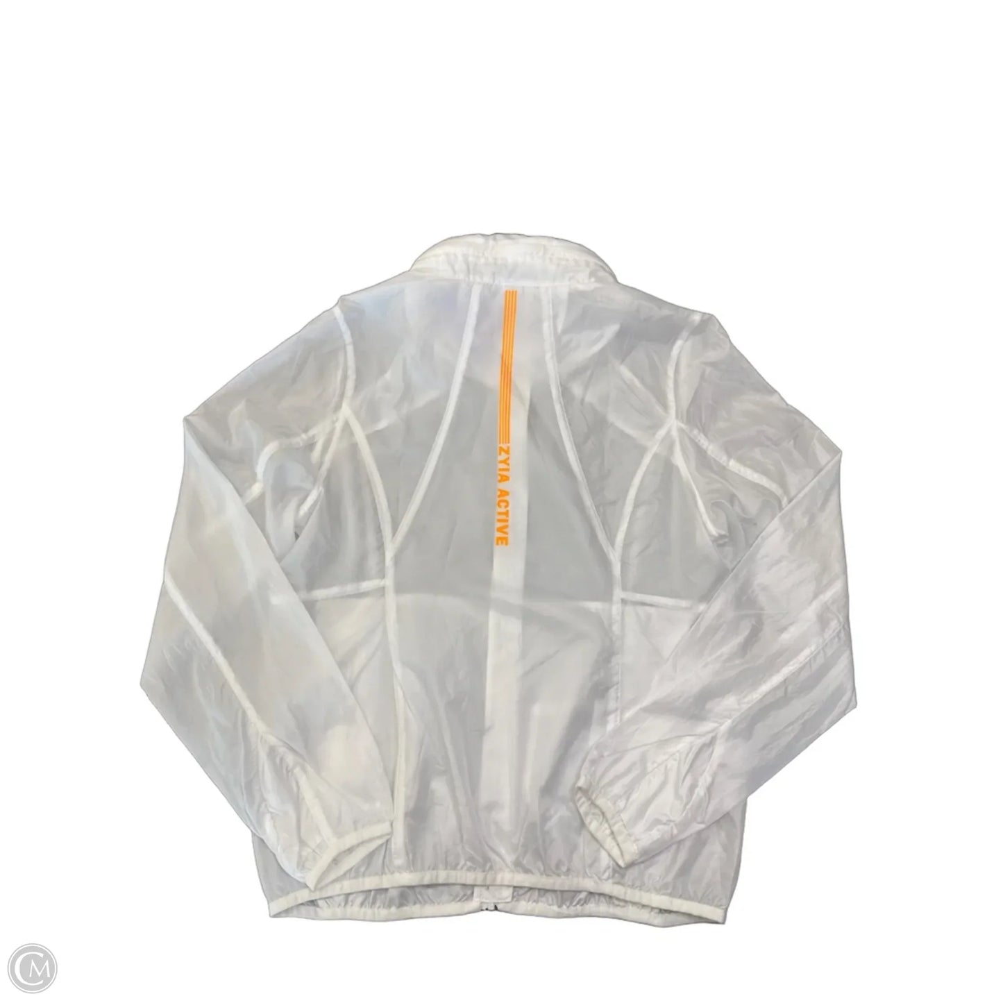 Coat Raincoat By Zyia In White, Size: M