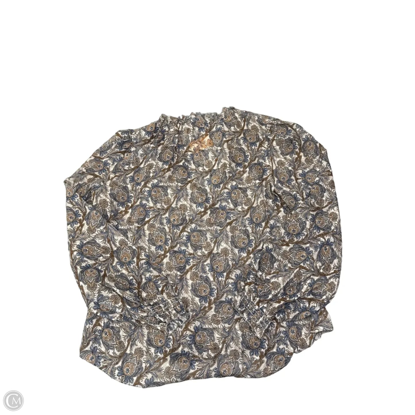 Top Long Sleeve By Veronica Beard In Paisley Print, Size: S
