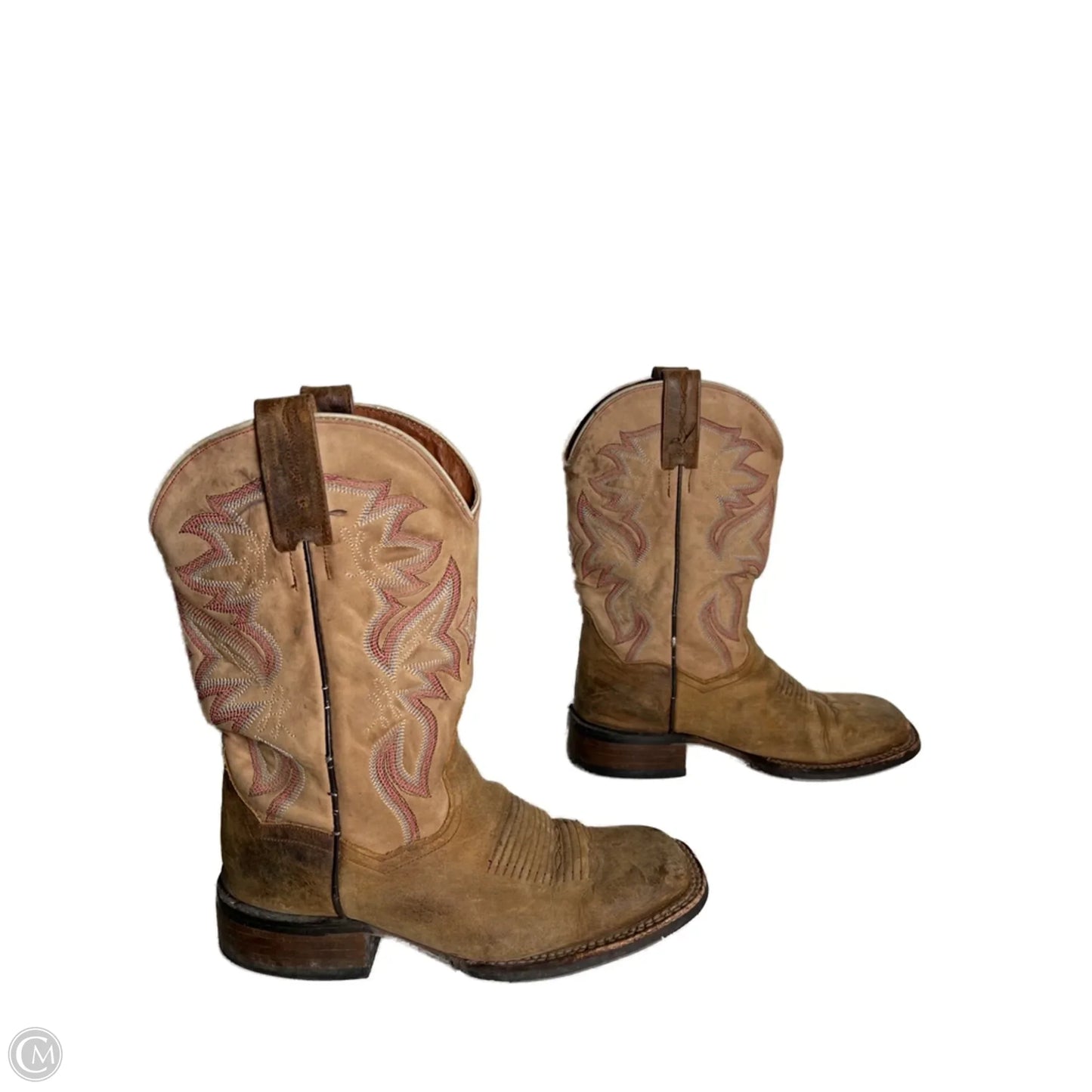 Boots Mid-calf Flats By Dan Post In Brown, Size: 7
