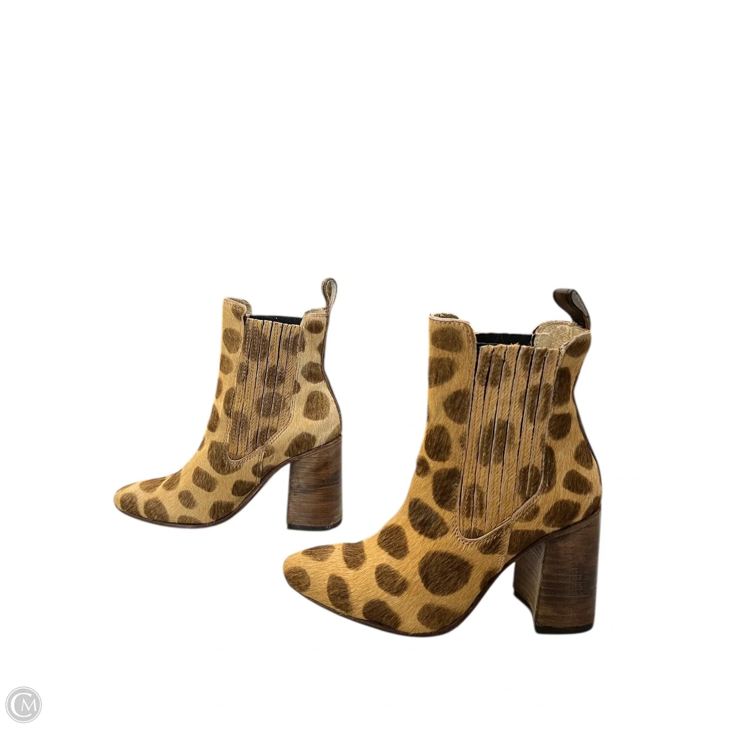 Boots Mid-calf Heels By Freebird In Animal Print, Size: 6