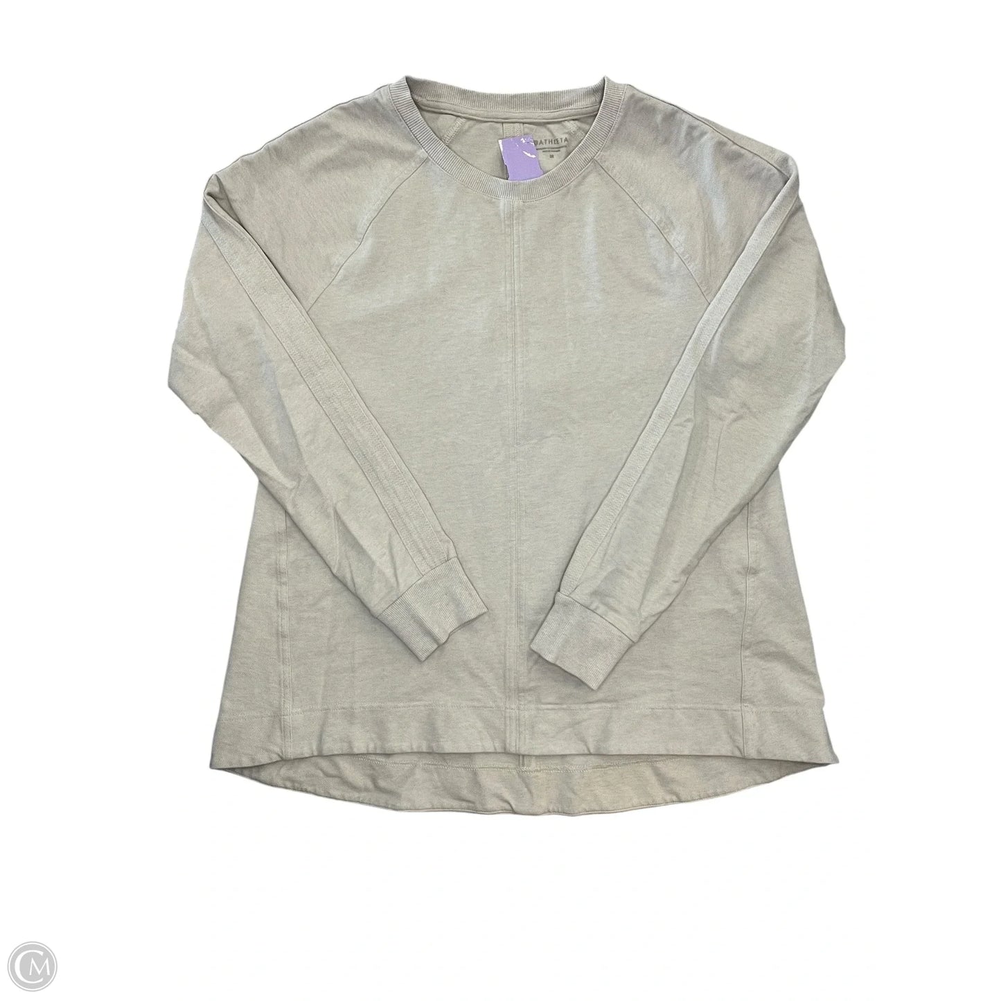 Sweatshirt Crewneck By Athleta In Tan, Size: M