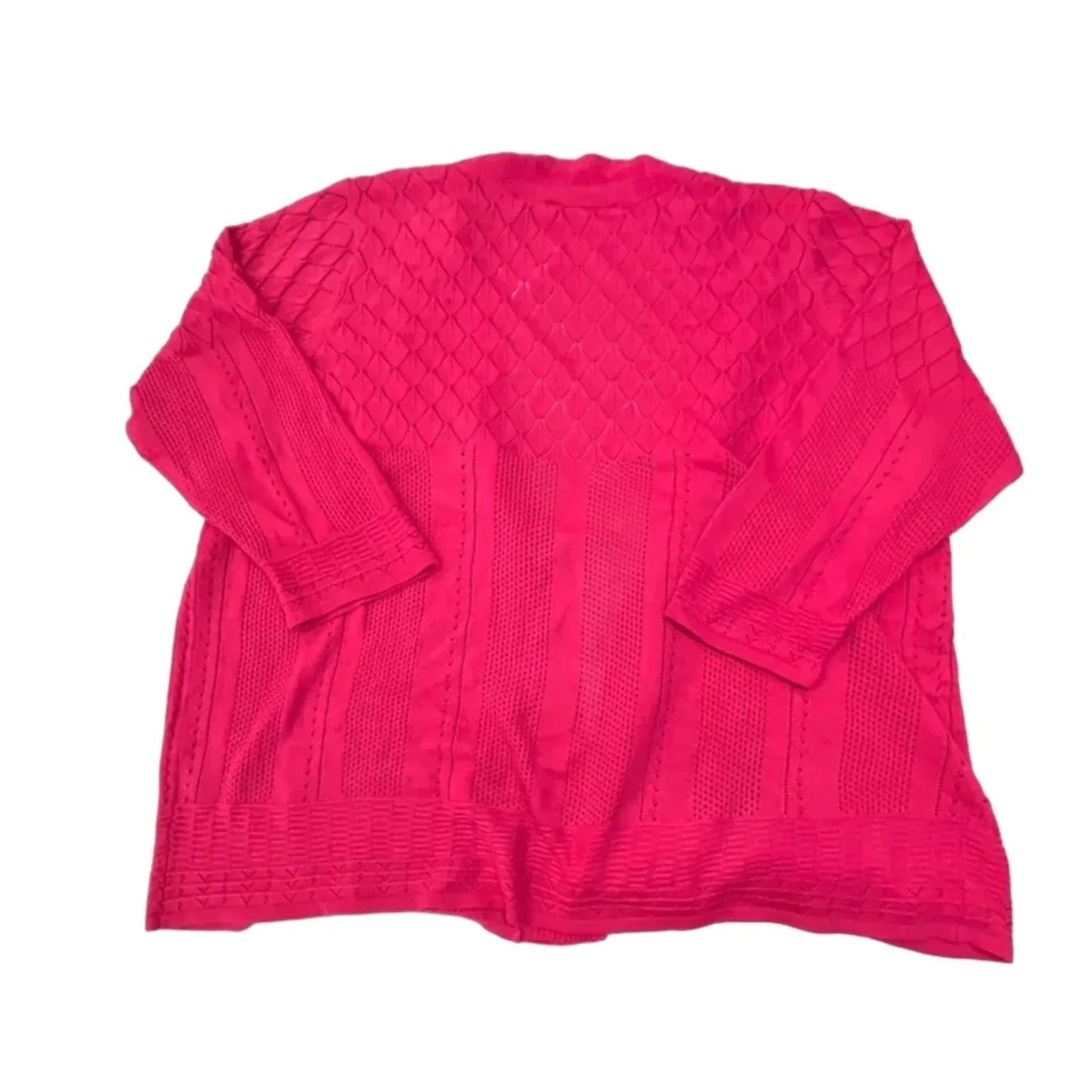 Cardigan By Cyrus In Pink, Size: 2x