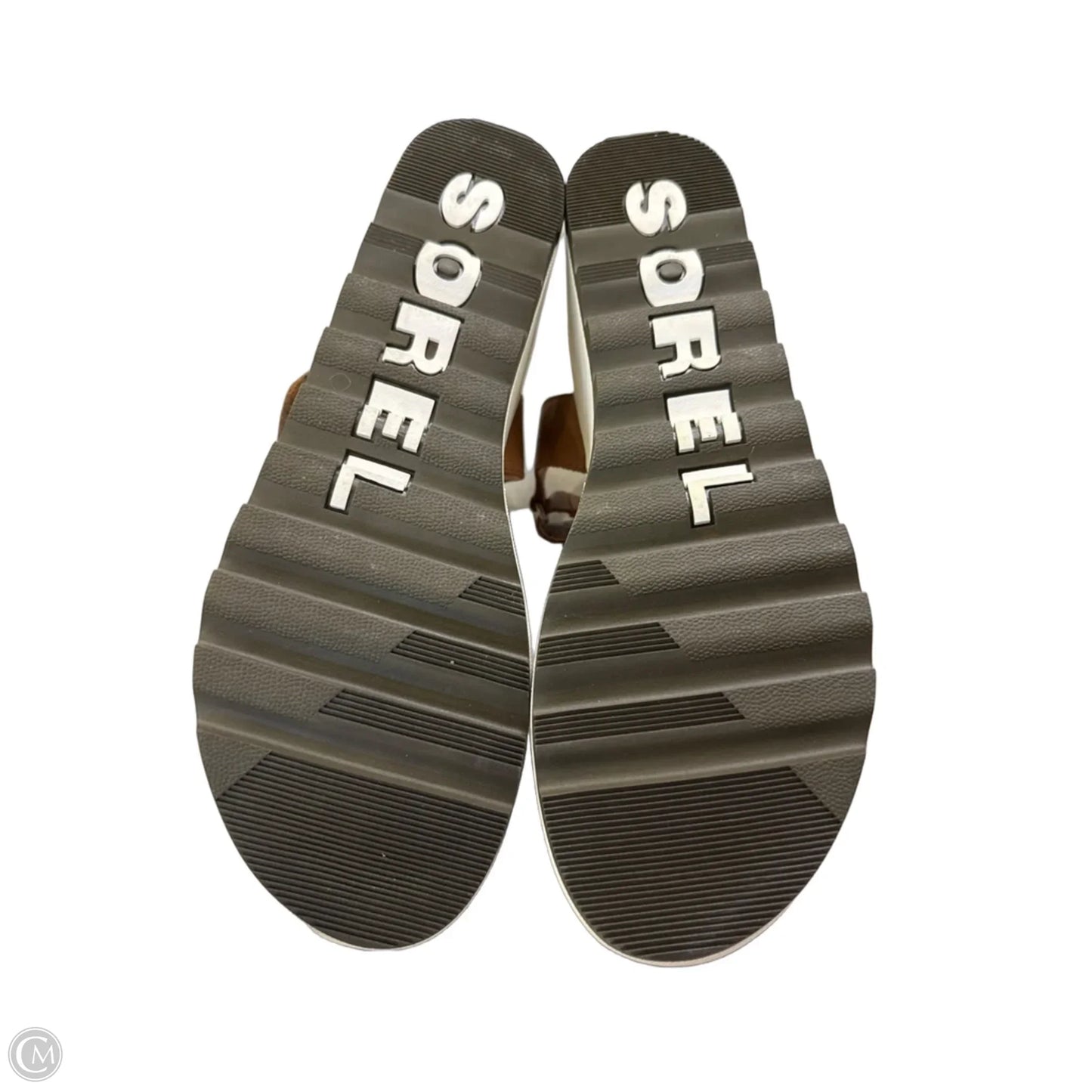 Sandals Heels Wedge By Sorel In Tan, Size: 11