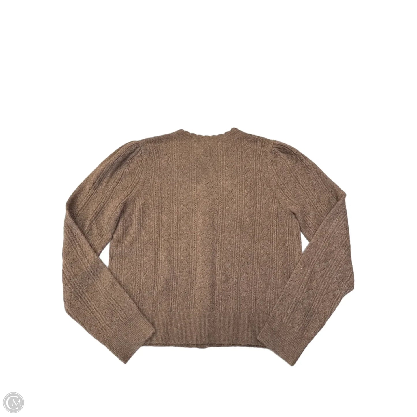 Sweater Cardigan By Loft In Brown, Size: M