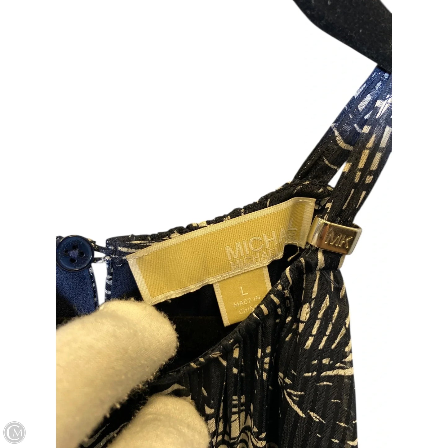 Dress Casual Maxi By Michael By Michael Kors In Blue, Size: L