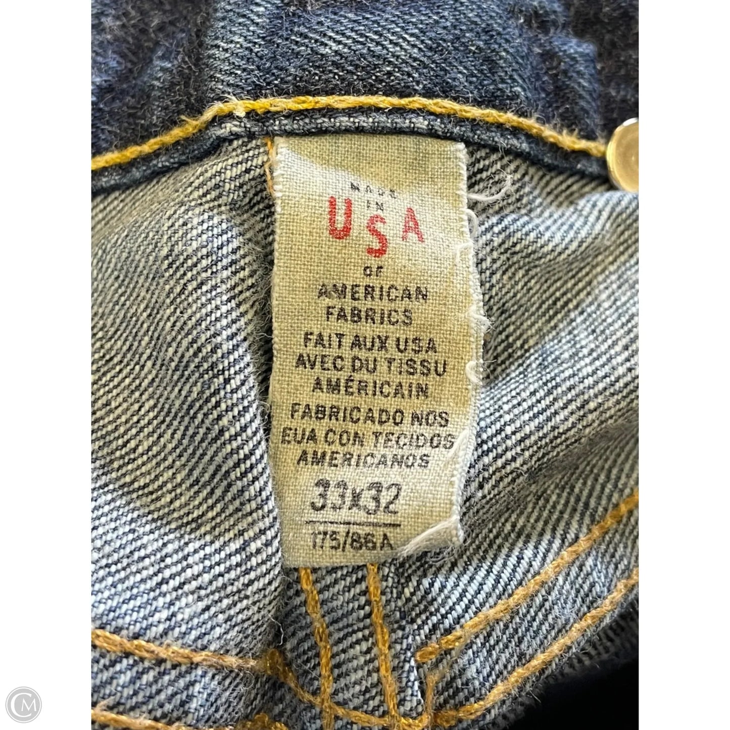 Jeans Straight By Ralph Lauren In Blue, Size: 16