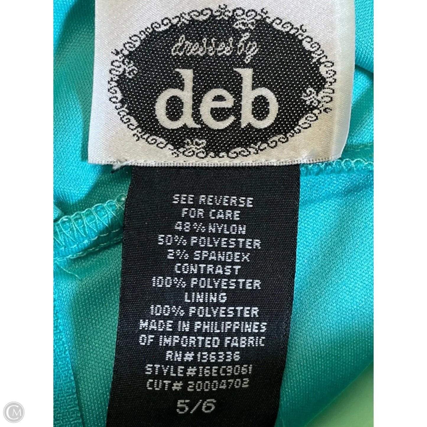 Dress Party Long By Deb In Teal, Size: 6