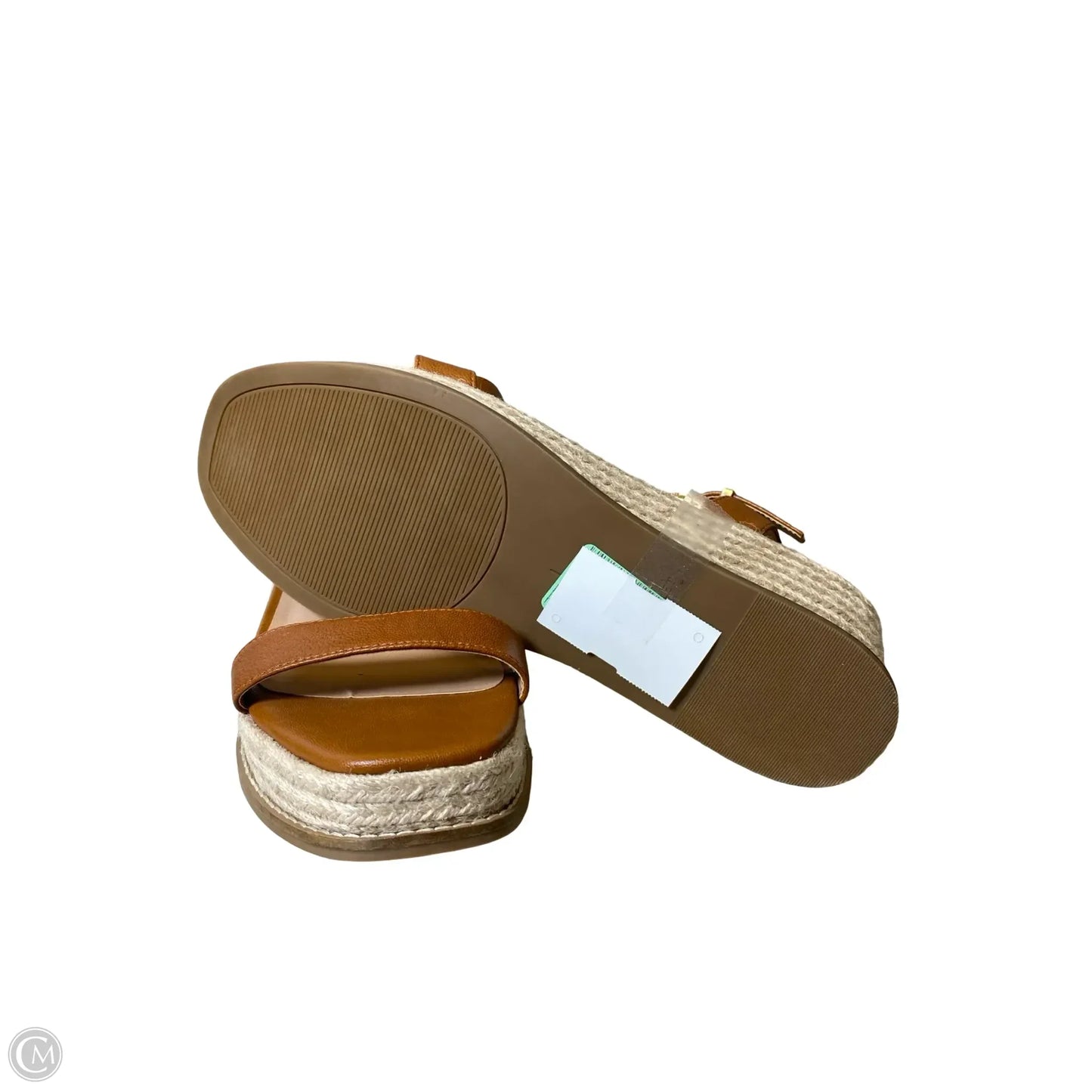 Sandals Heels Wedge By Chelsea And Violet In Brown, Size: 11