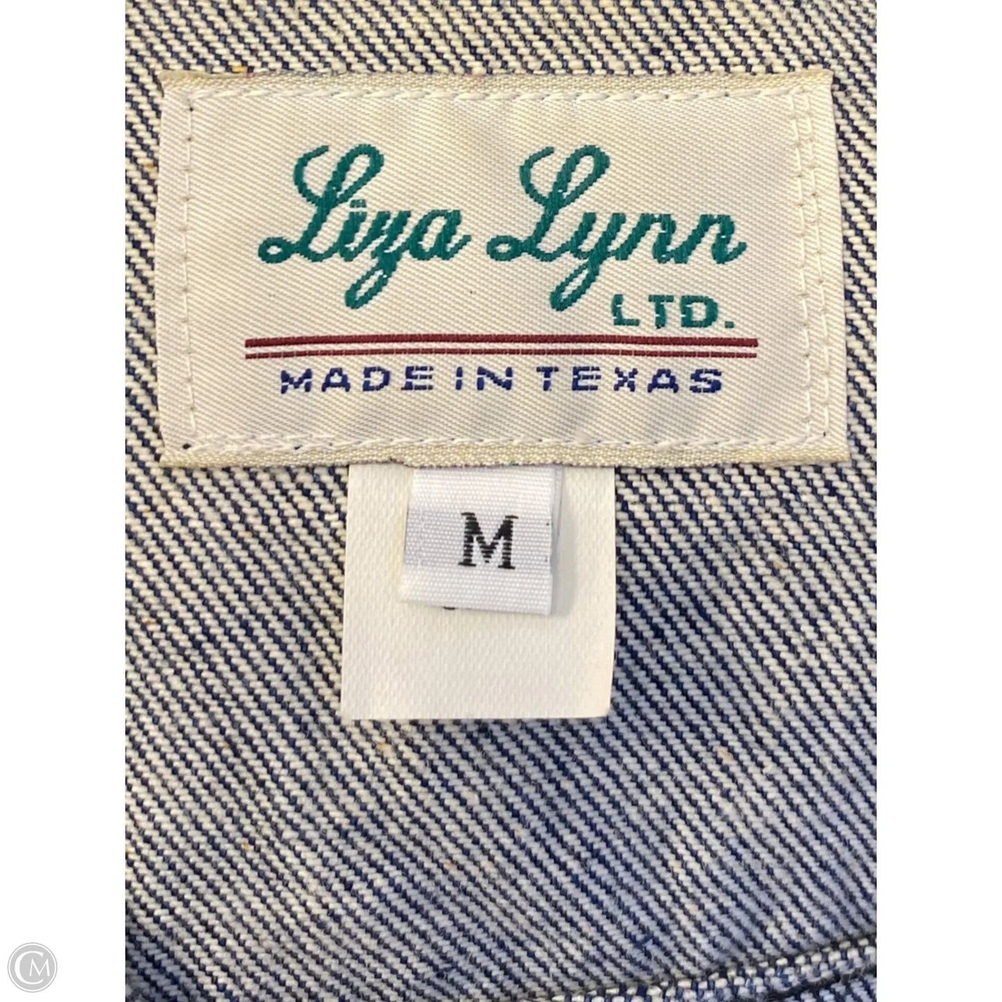 Vest Other By Clothes Mentor In Blue Denim, Size: M