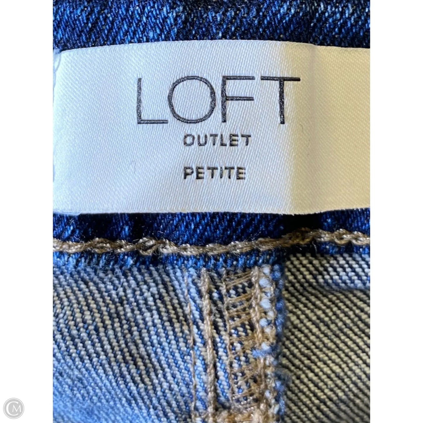 Jeans Cropped By Loft In Blue Denim, Size: 4p
