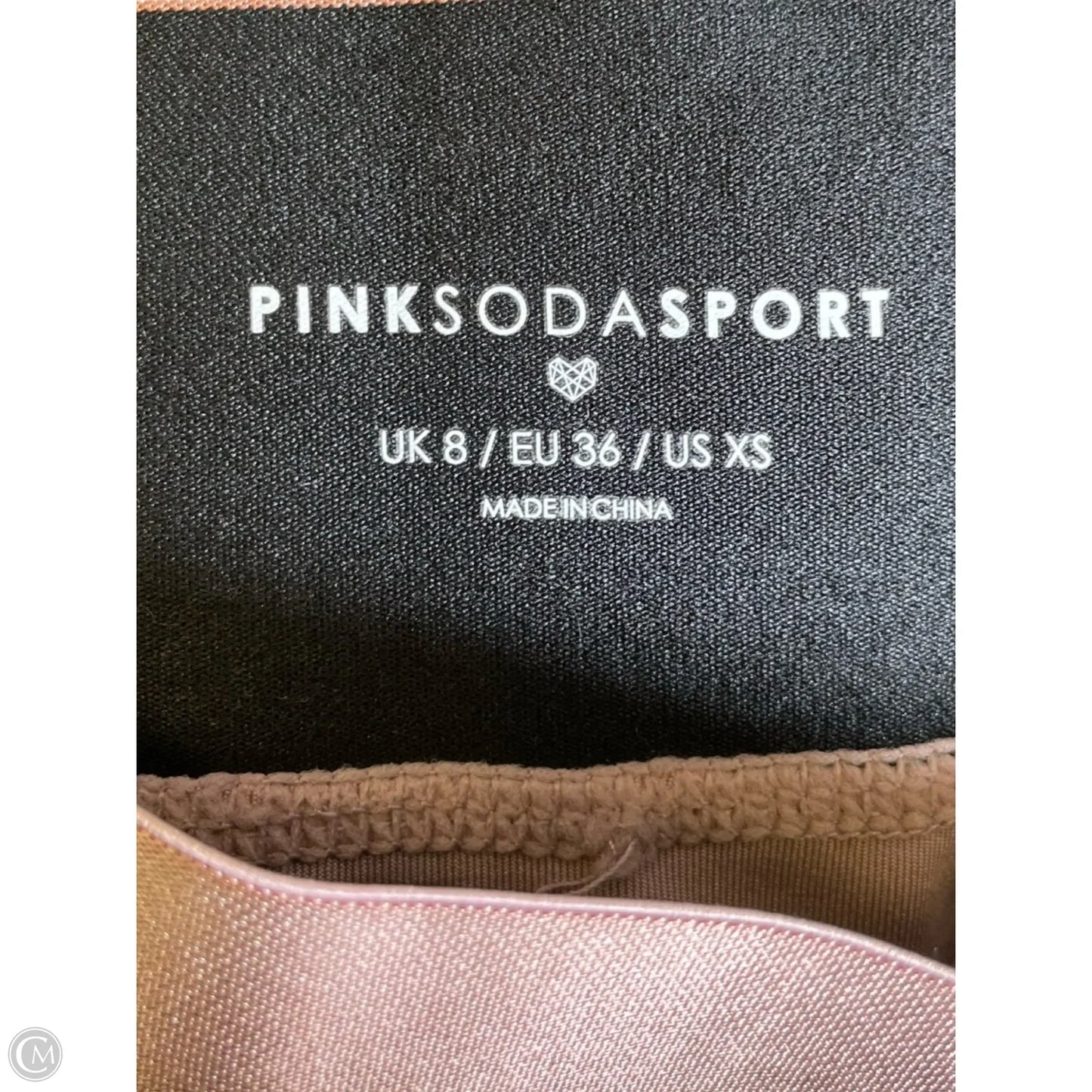 Athletic Leggings By Pink In Rose Gold, Size: Xs