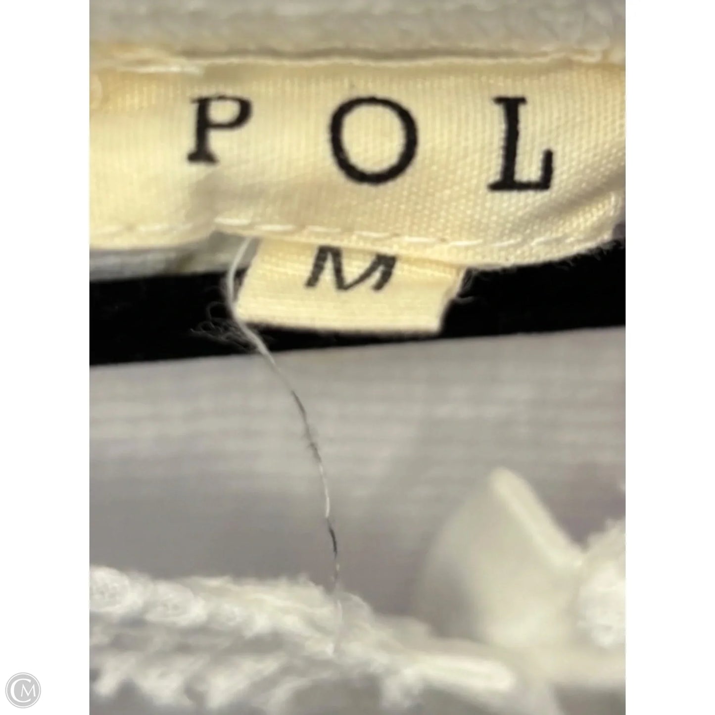 Top Short Sleeve By Pol In White, Size: M