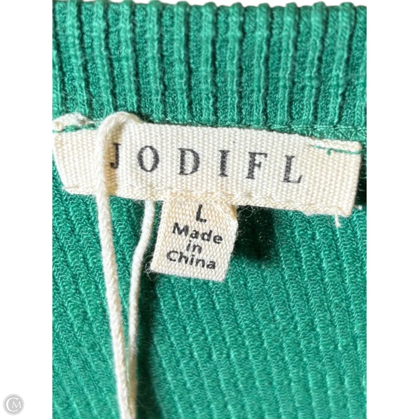Top Short Sleeve By Jodifl In Green, Size: L