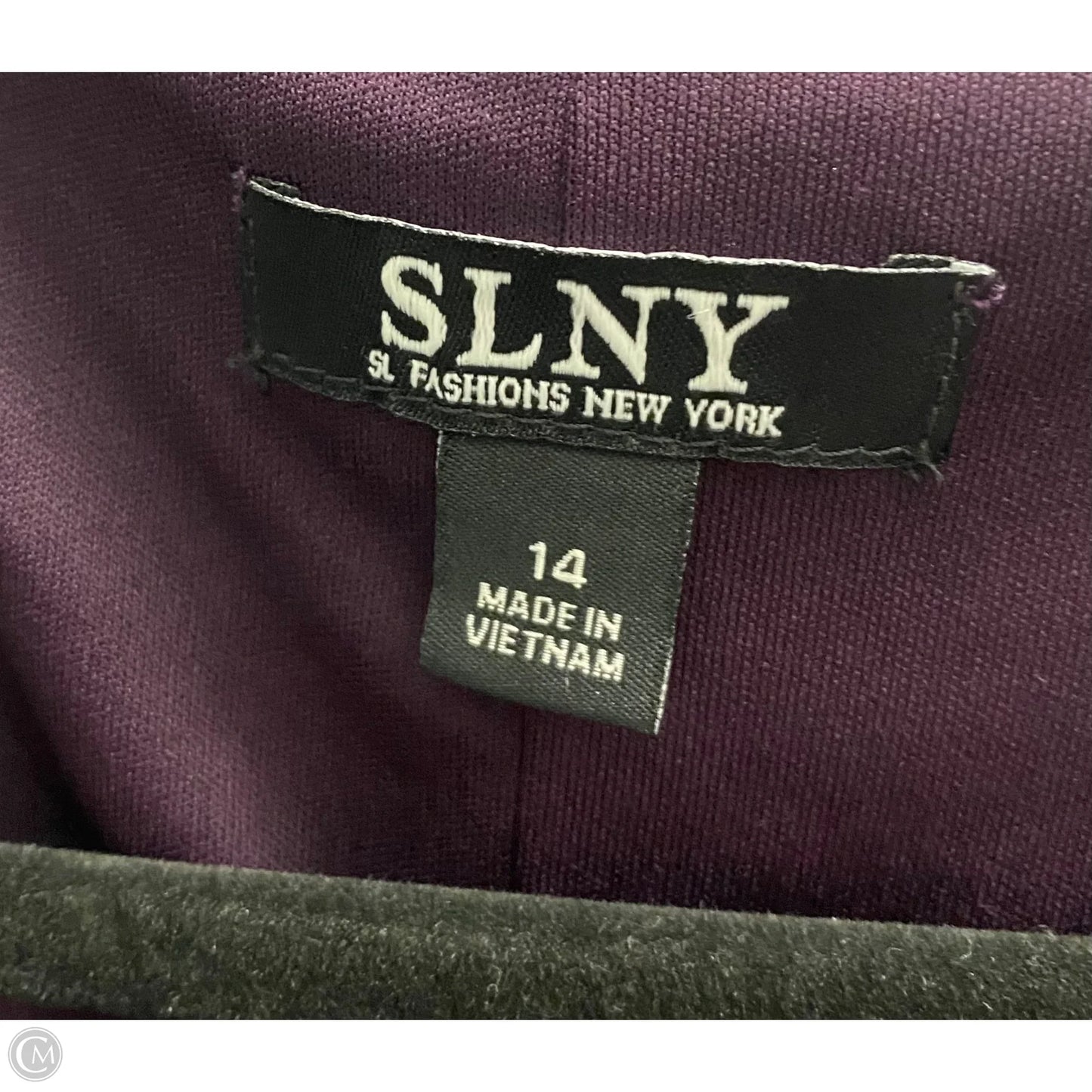 Dress Party Short By Sl Fashions In Maroon, Size: 14