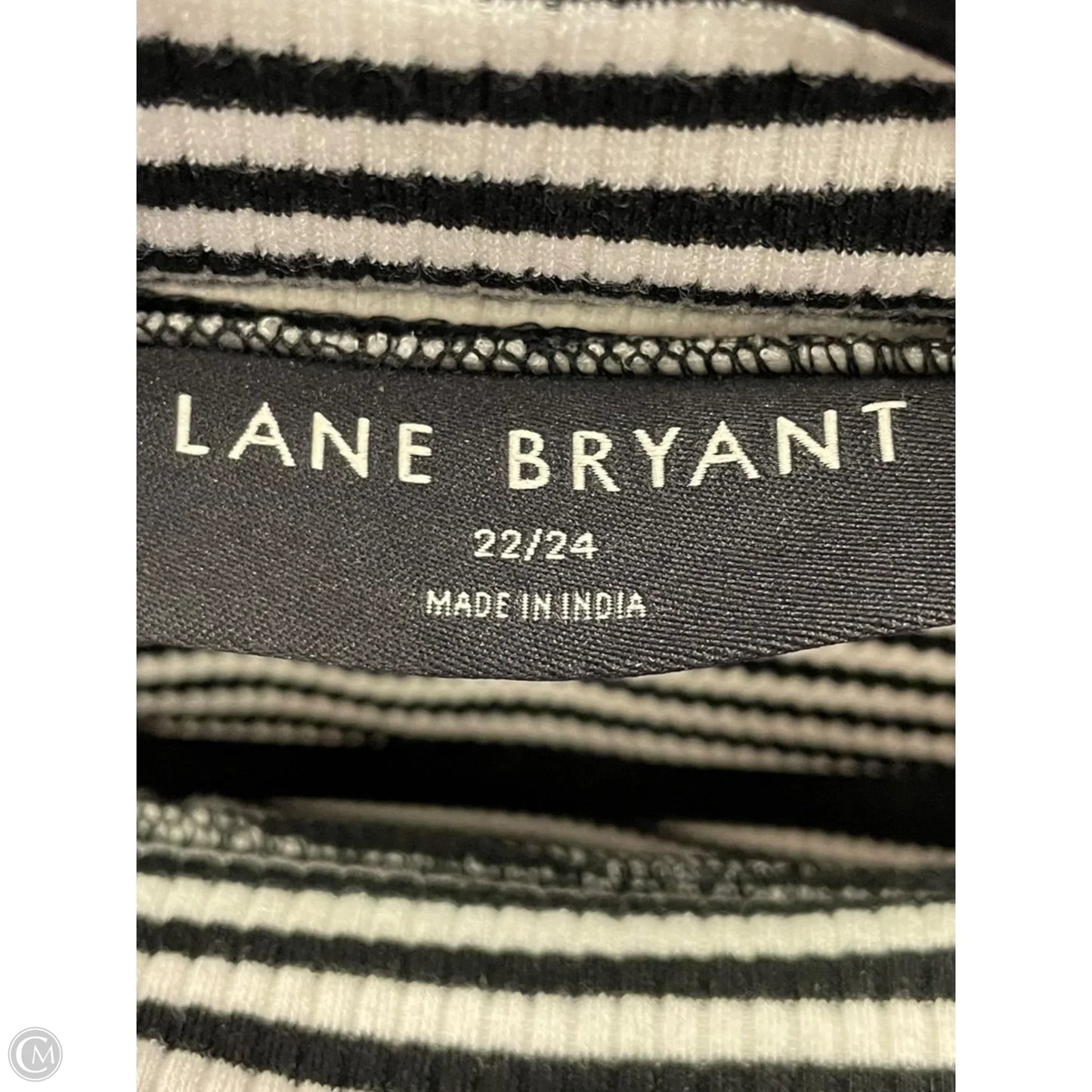 Top Long Sleeve Basic By Lane Bryant In Striped Pattern, Size: 22