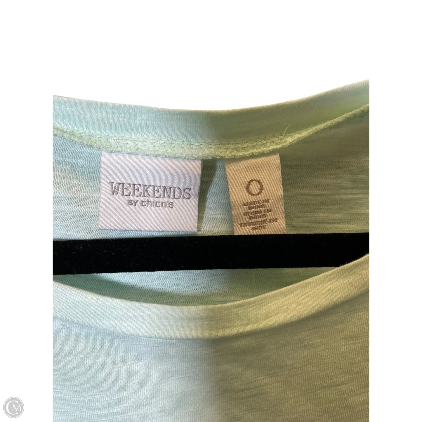 Top 3/4 Sleeve By Chicos In Multi-colored, Size: M