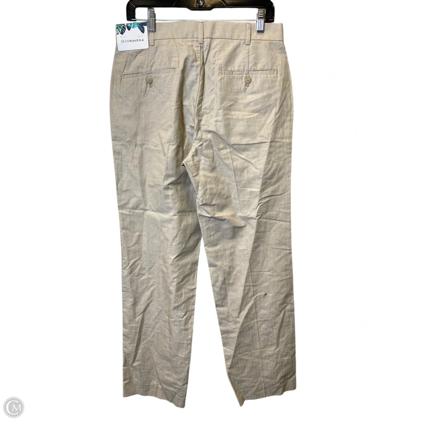 Pants Linen By Clothes Mentor In Beige, Size: 10