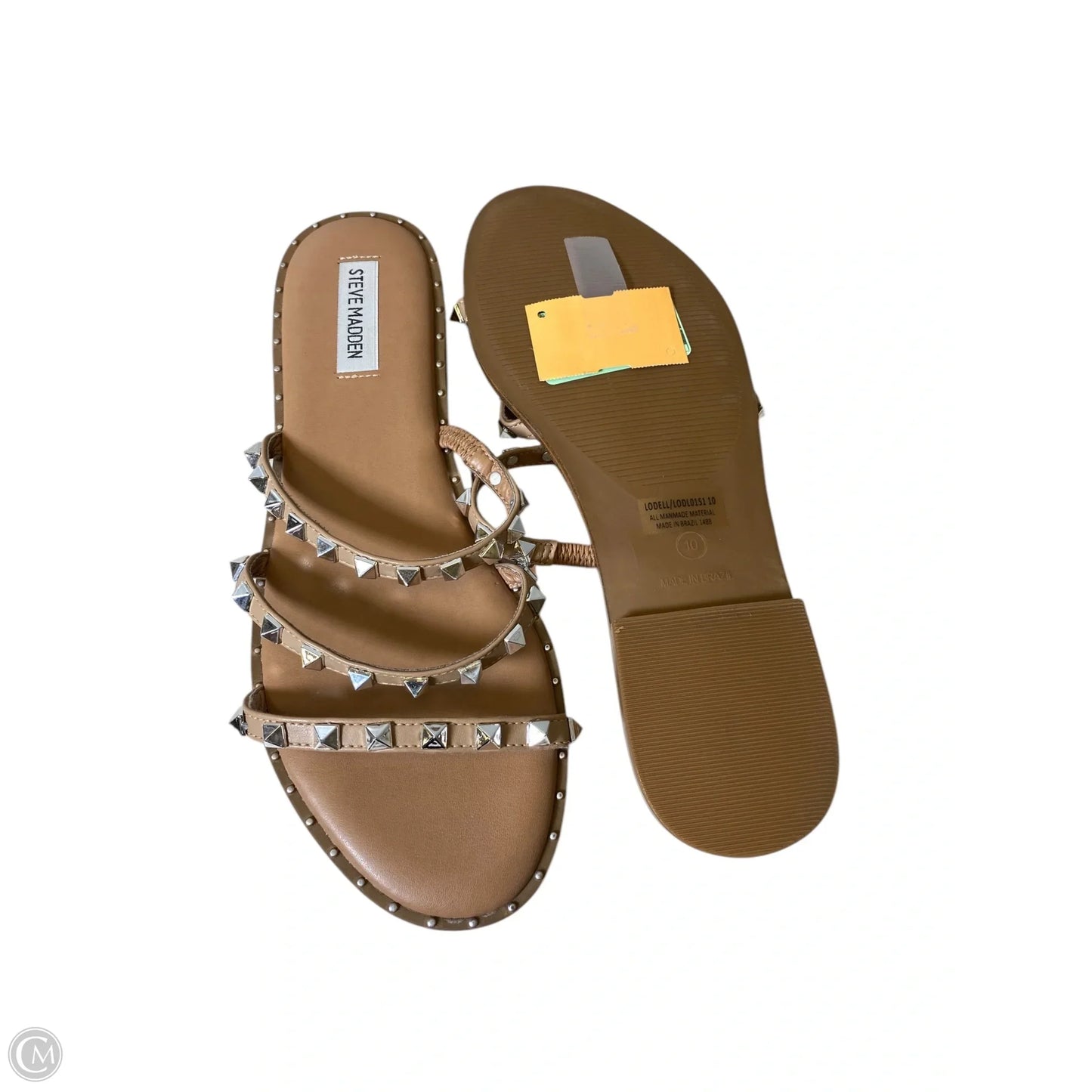 Sandals Flats By Steve Madden In Beige, Size: 10