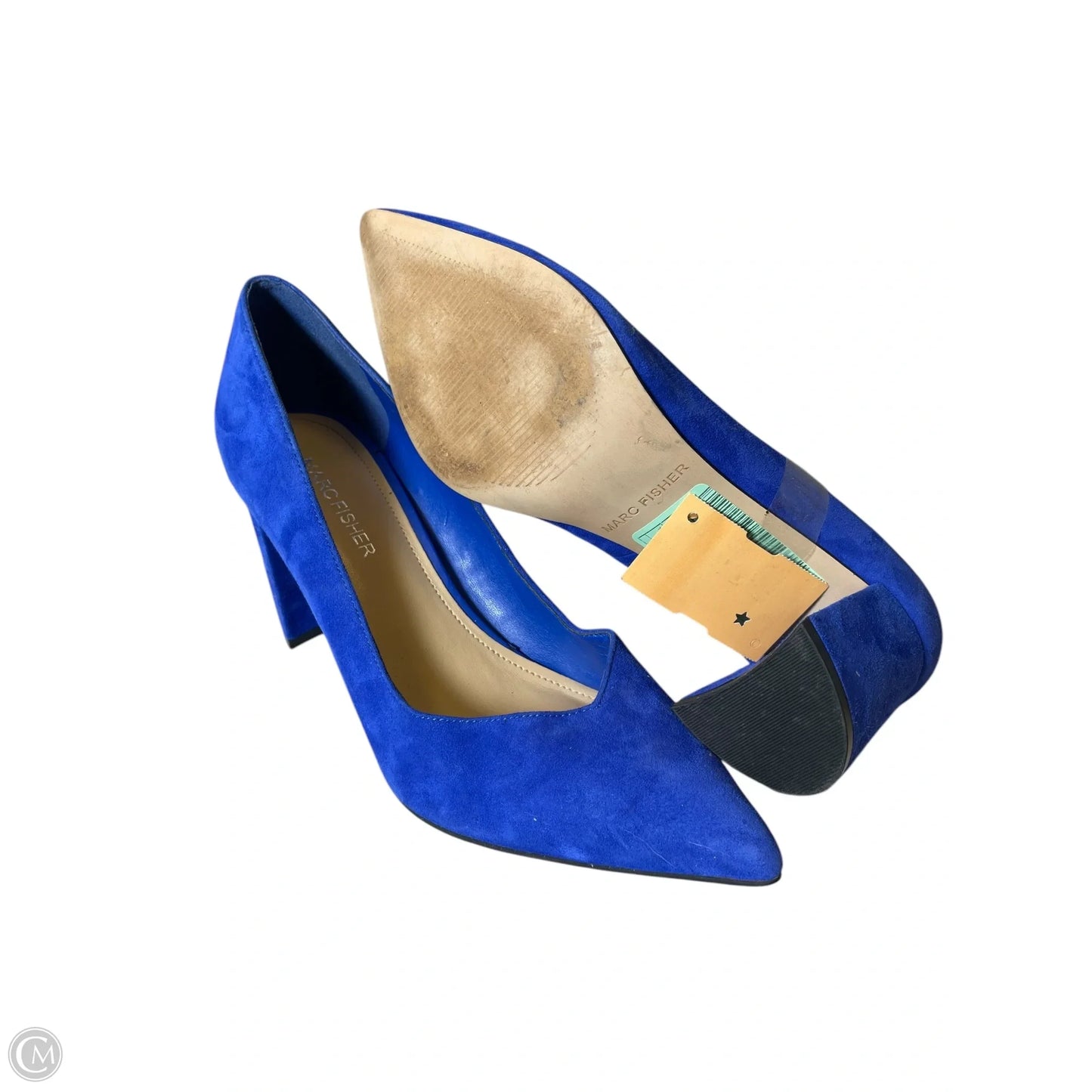 Shoes Heels Block By Marc Fisher In Blue, Size: 7