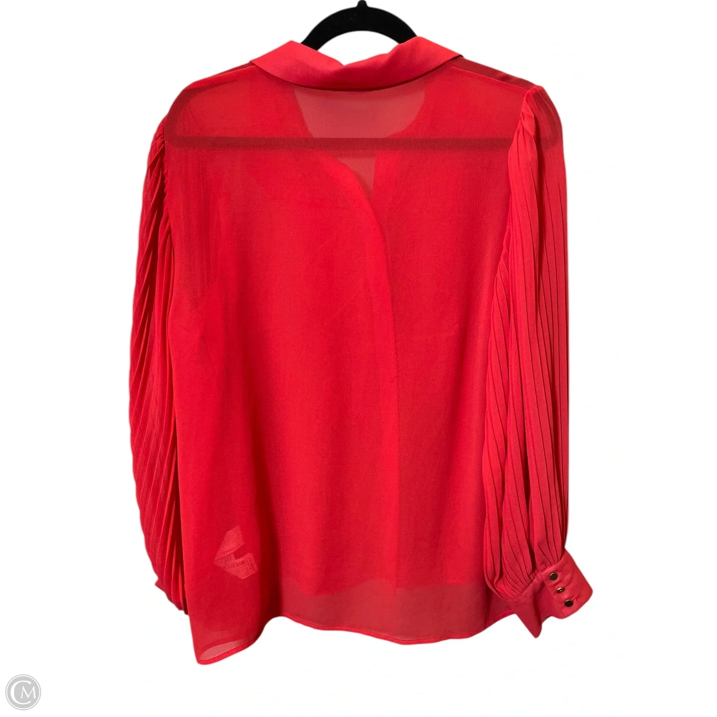 Blouse Long Sleeve By Zara In Red, Size: L