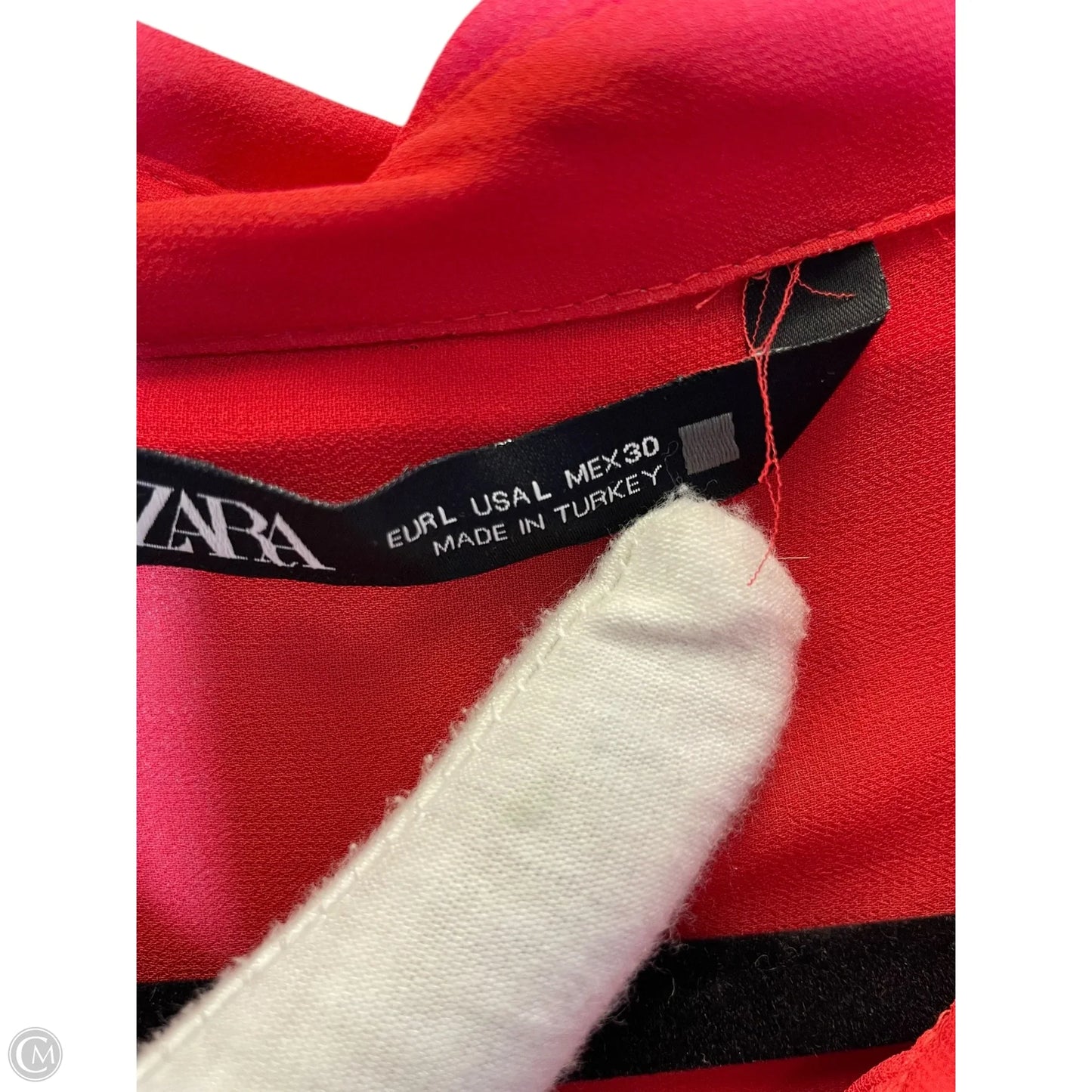 Blouse Long Sleeve By Zara In Red, Size: L