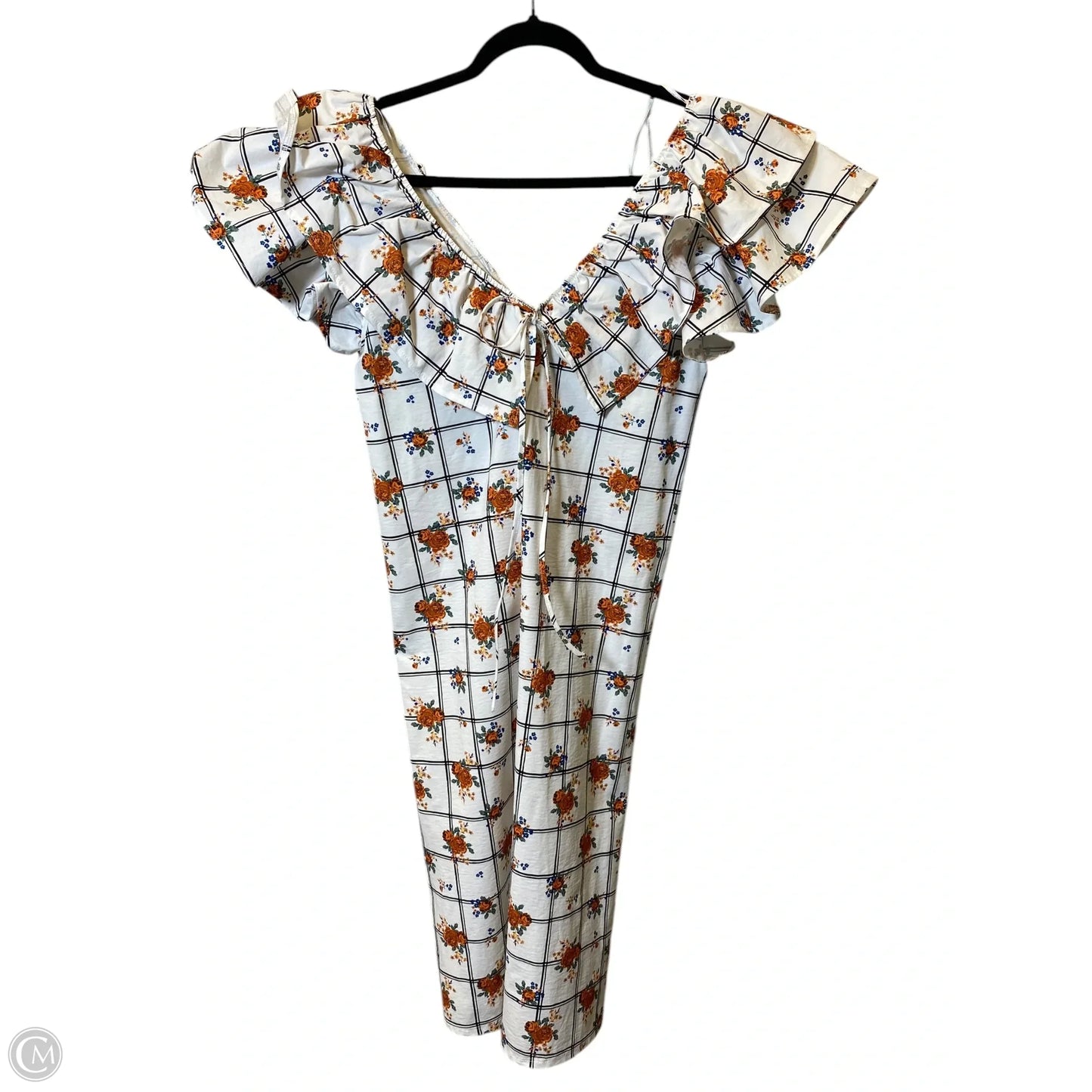 Dress Casual Midi By Zara In Multi-colored, Size: L