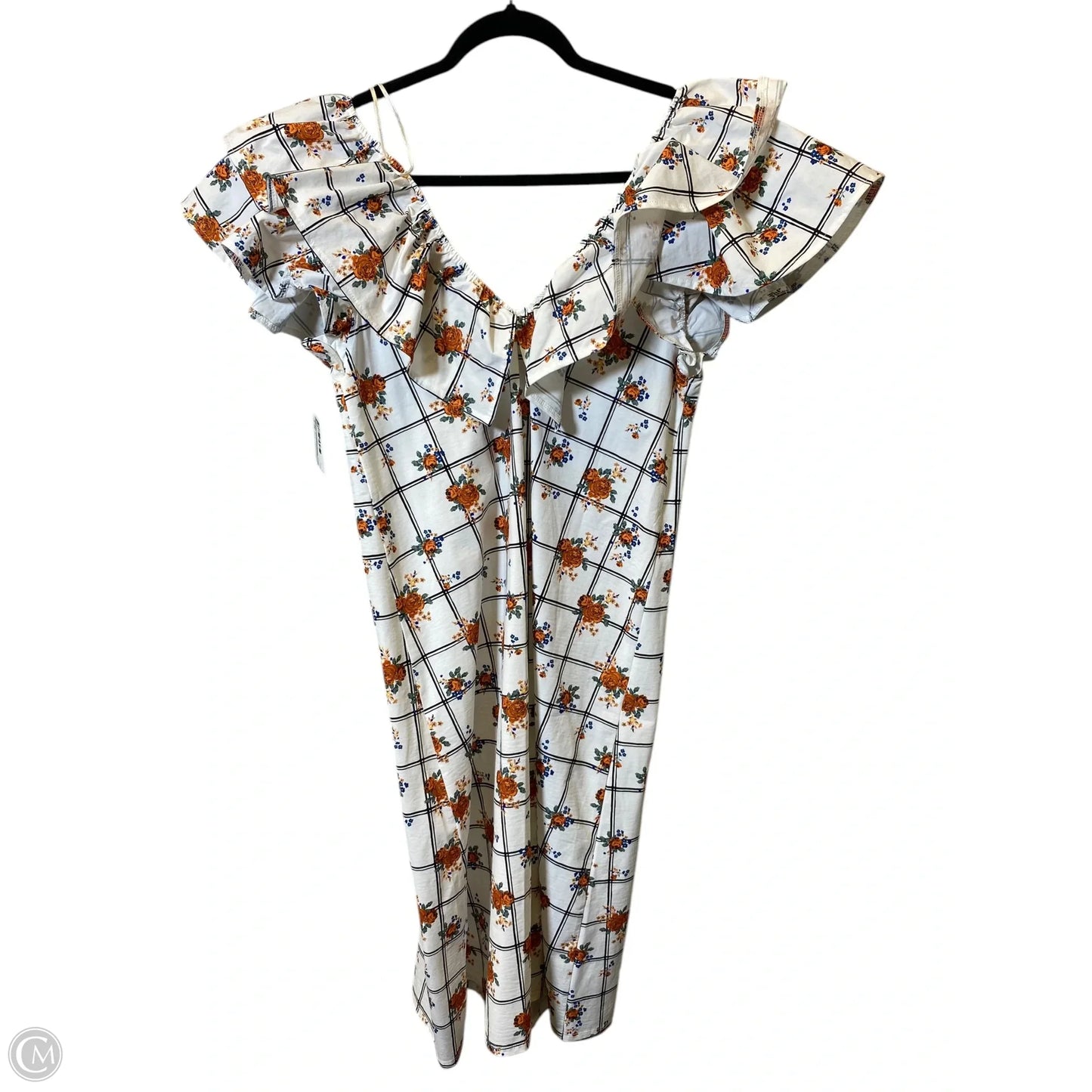 Dress Casual Midi By Zara In Multi-colored, Size: L