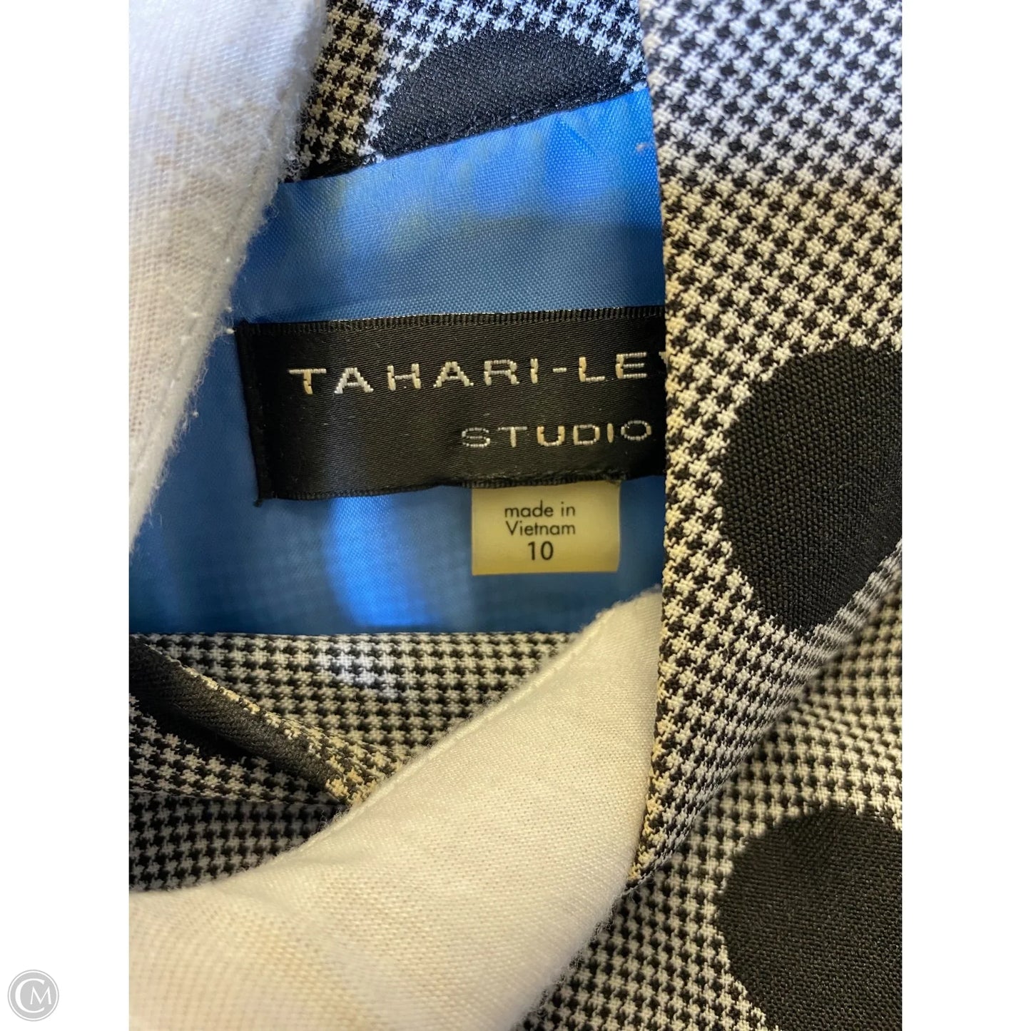 Dress Work By Tahari By Arthur Levine In Polkadot Pattern, Size: 10