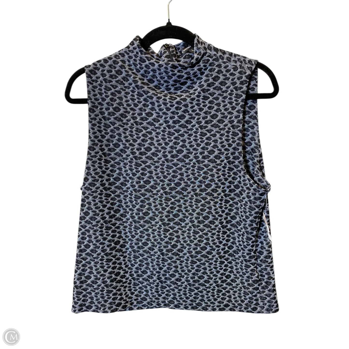 Top Sleeveless By Cynthia Maxx In Animal Print, Size: L