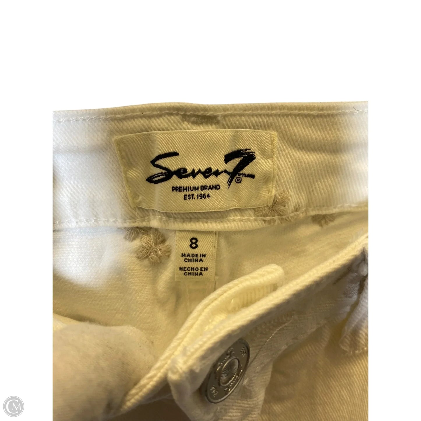 Jeans Straight By Seven 7 In White, Size: 8