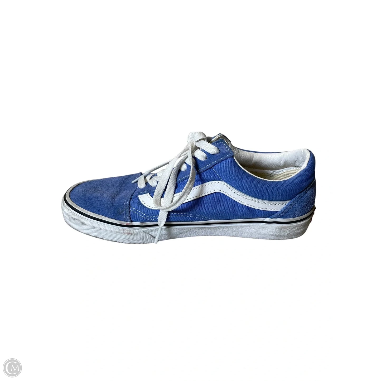 Shoes Athletic By Vans In Blue & White, Size: 9