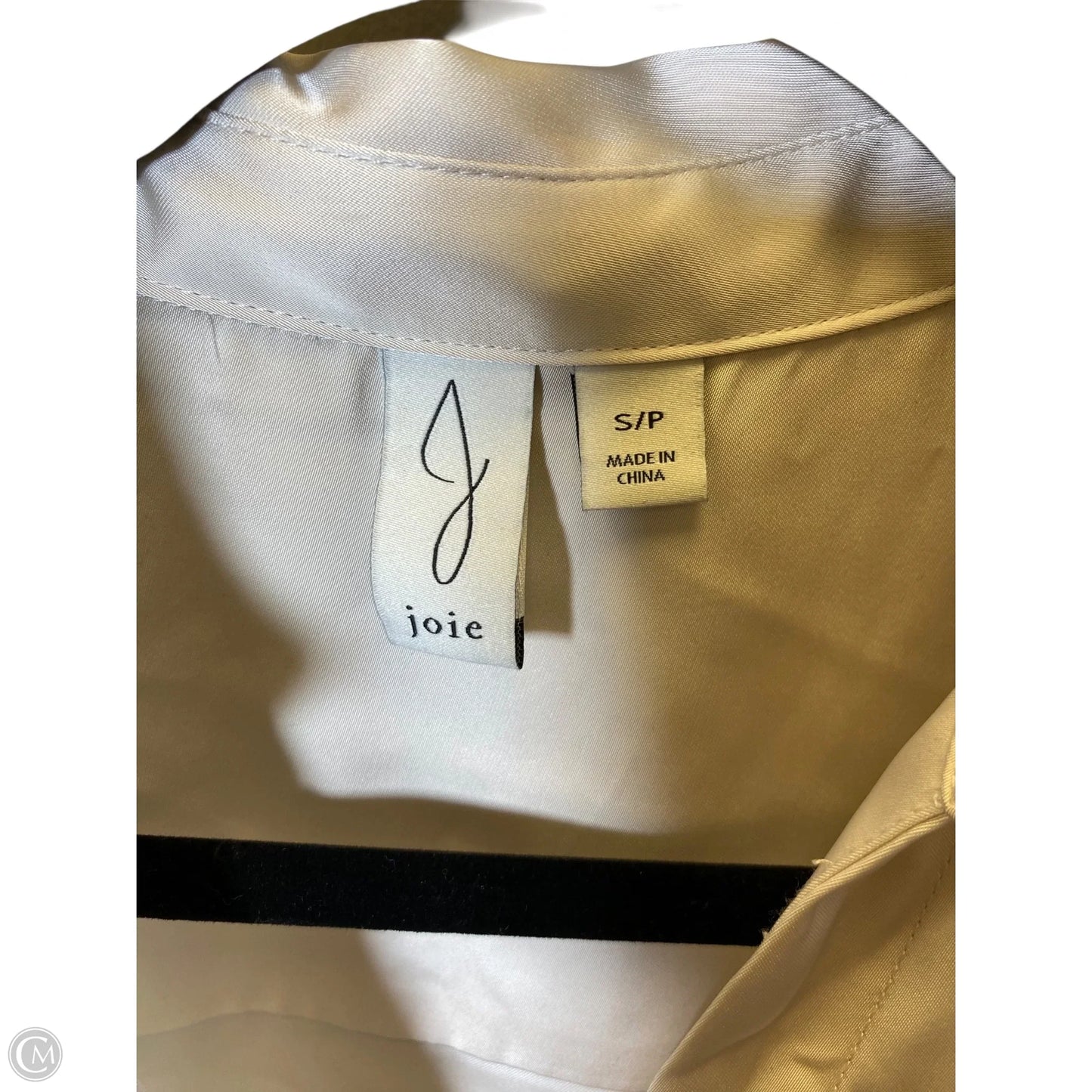 Blouse Long Sleeve By Joie In Cream, Size: S