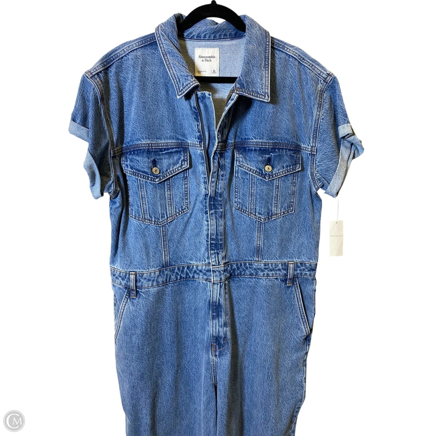 Overalls By Abercrombie And Fitch In Blue Denim, Size: Xl