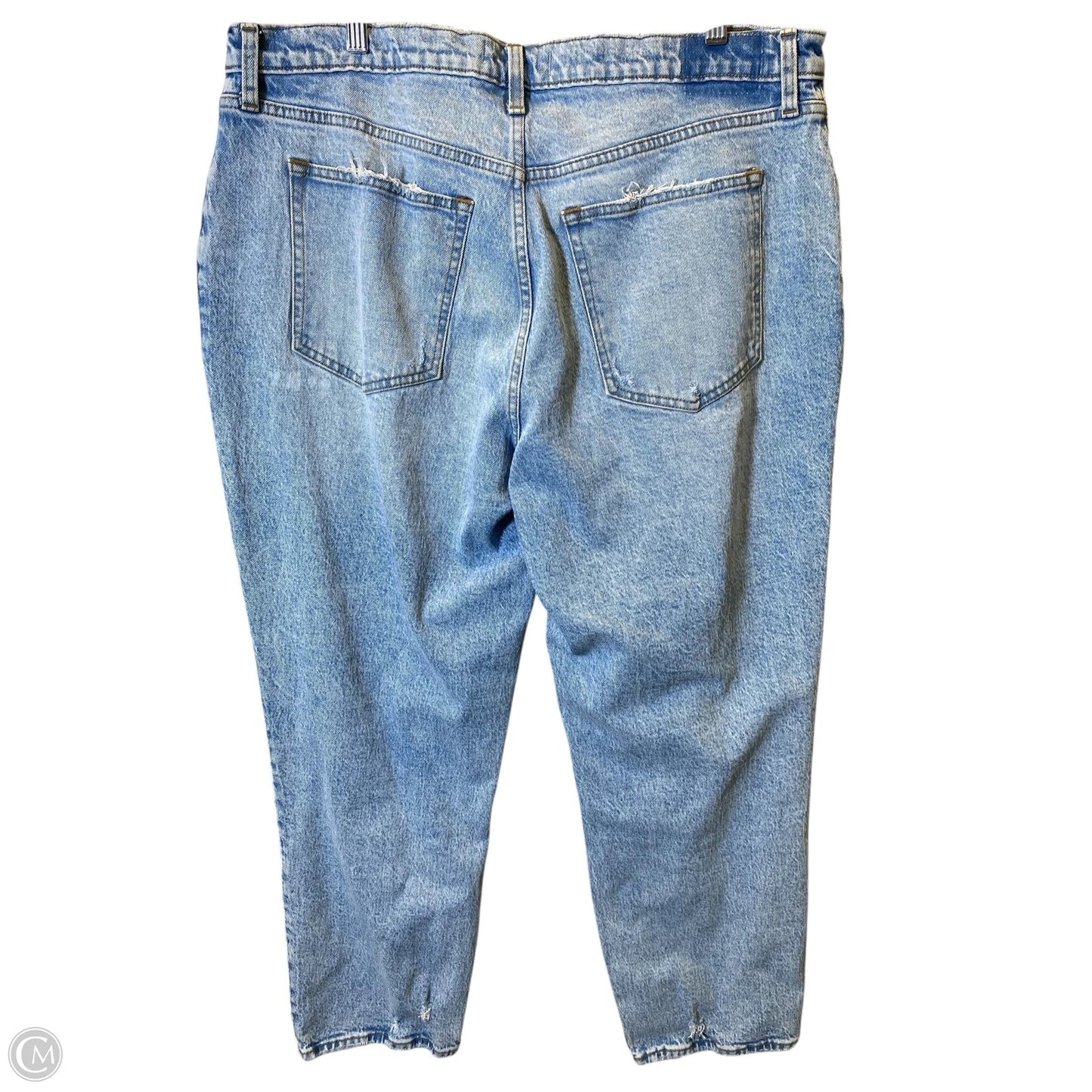 Jeans Straight By Abercrombie And Fitch In Blue Denim, Size: 18