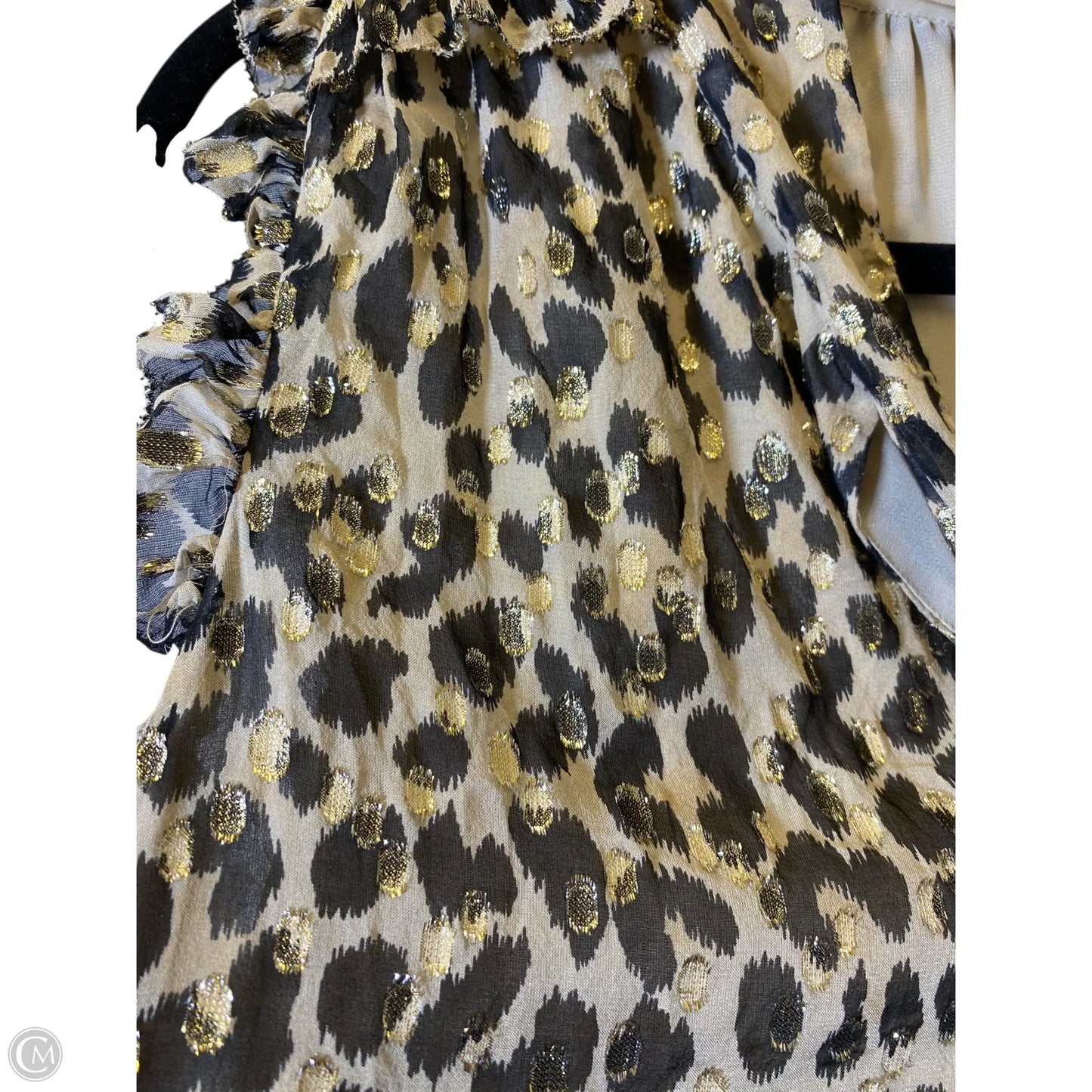 Top Sleeveless Designer By Kate Spade In Animal Print, Size: Xl