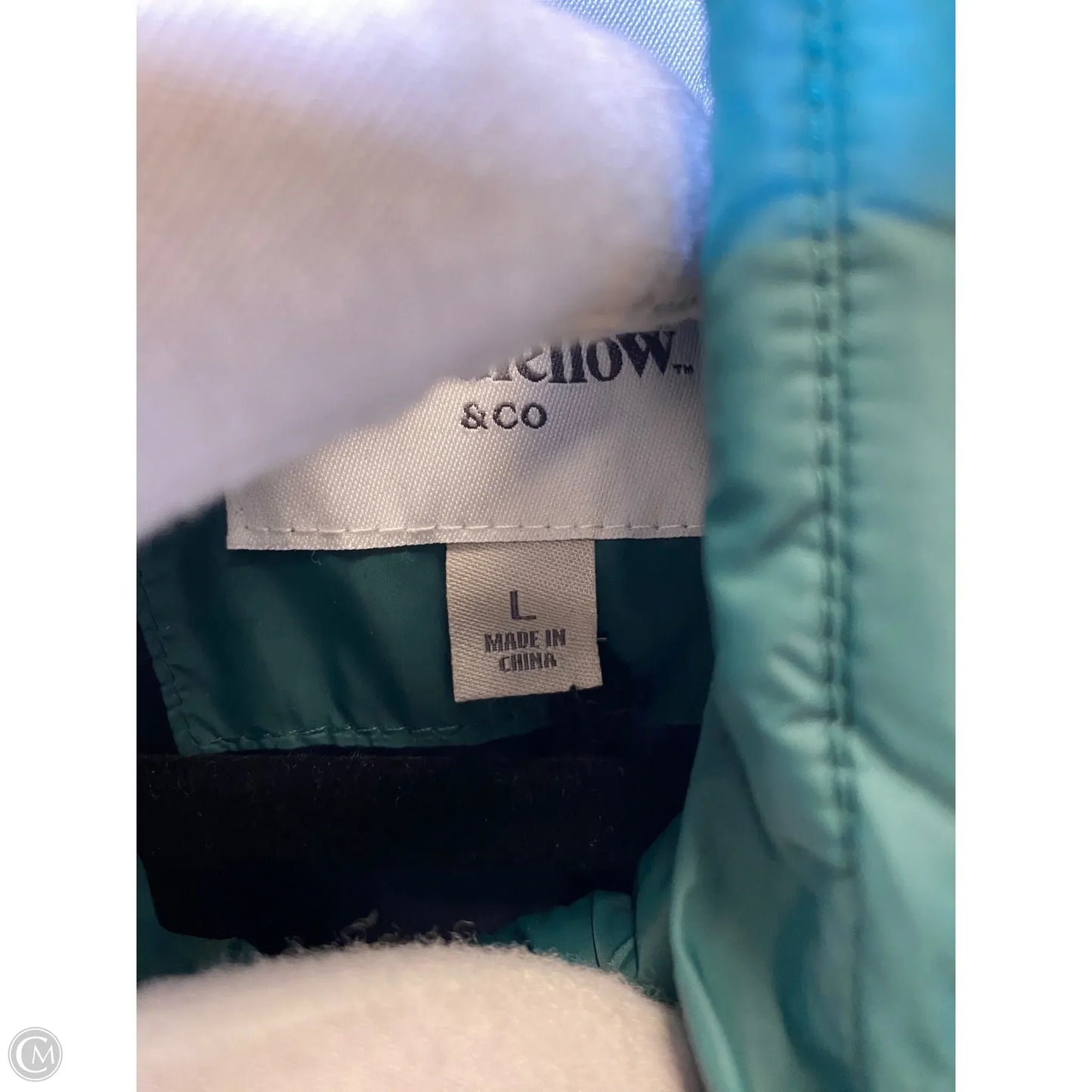 Vest Puffer & Quilted By Clothes Mentor In Green, Size: L